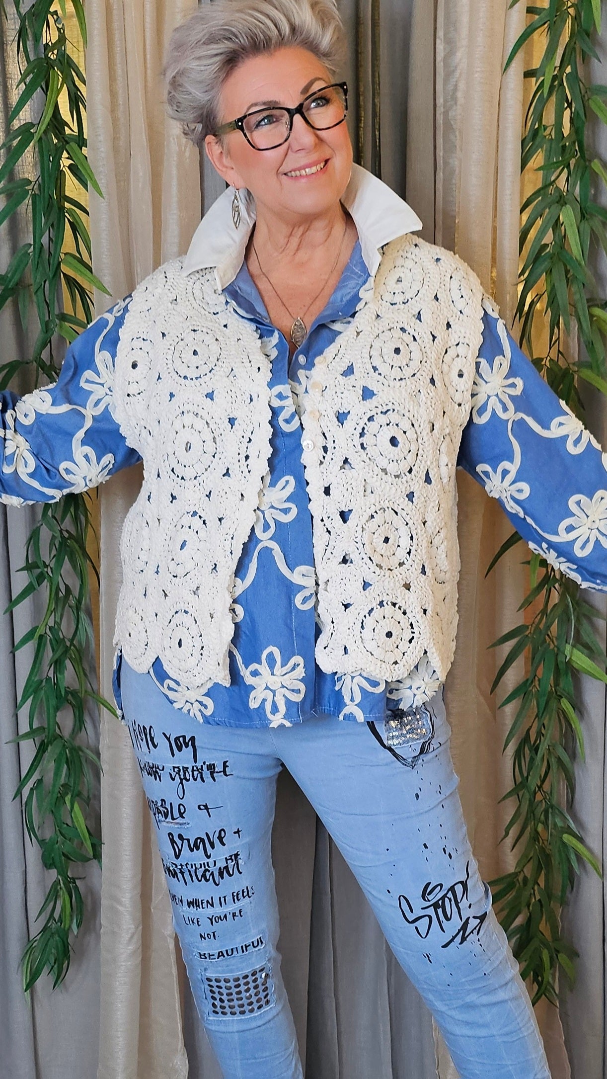 Blonde Waistcoat I Krem Farge