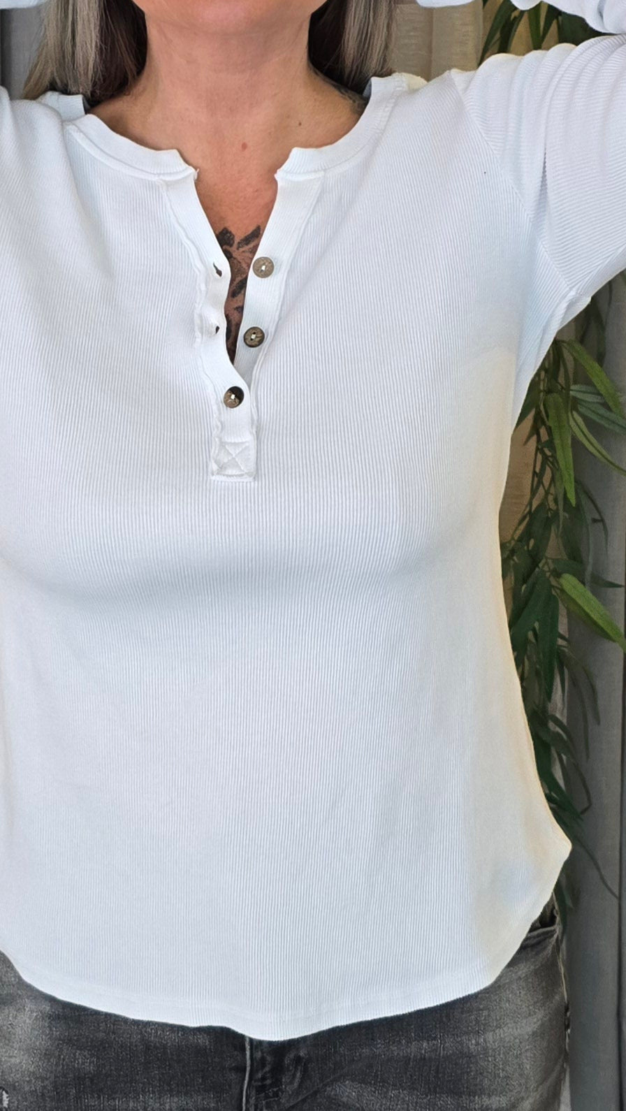 Hvit Basic Topp