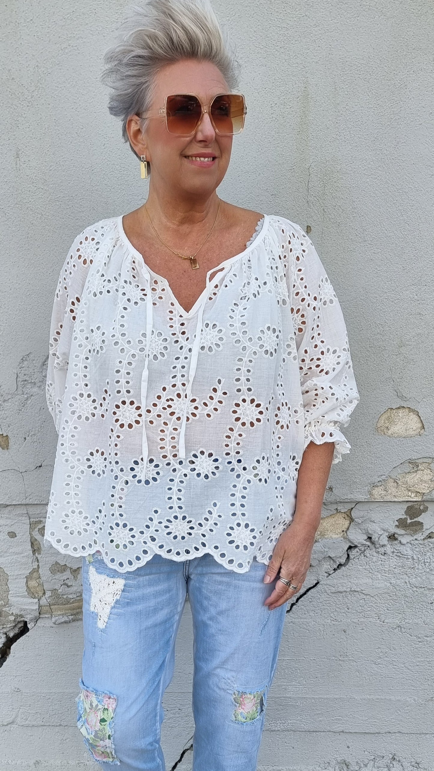 Elea bluse hvit