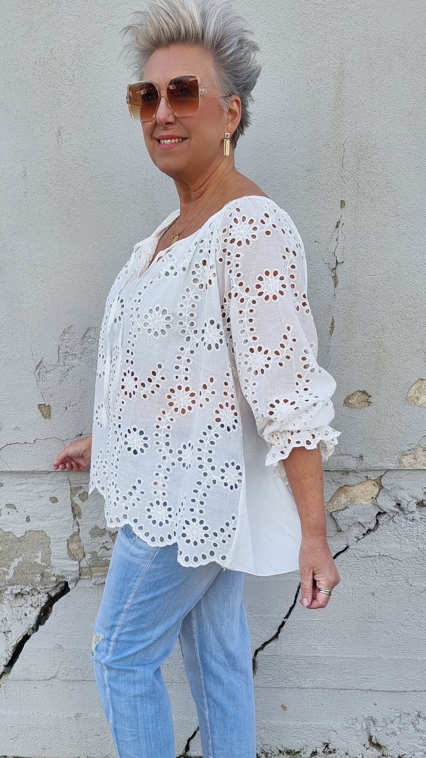 Elea bluse hvit