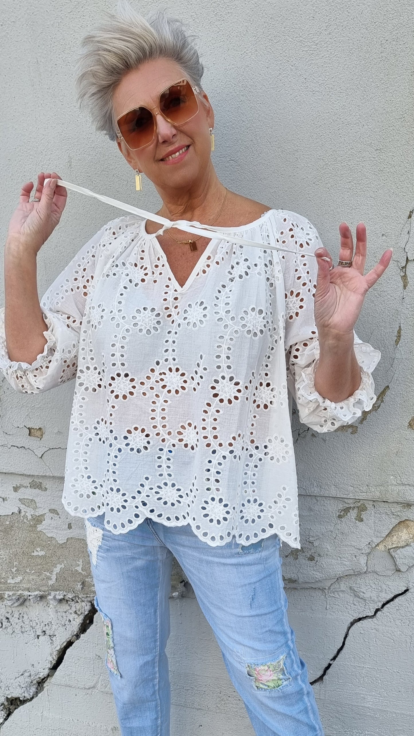 Elea bluse hvit