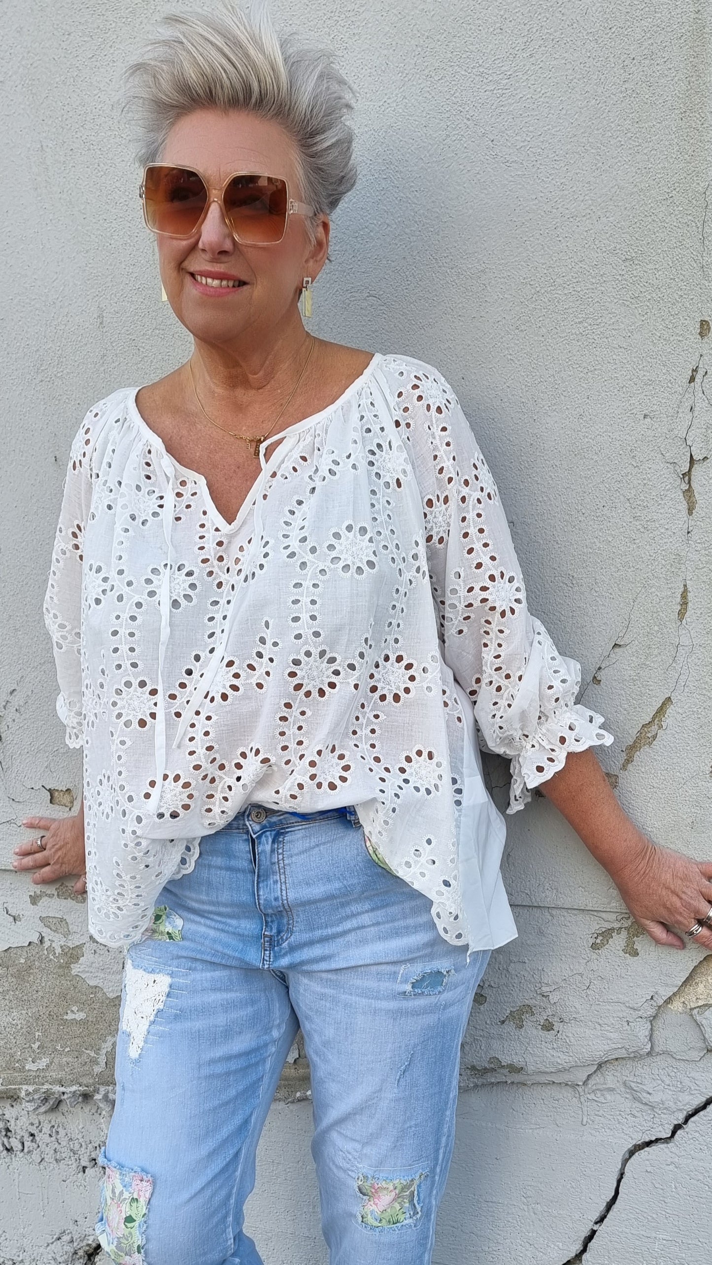 Elea bluse hvit