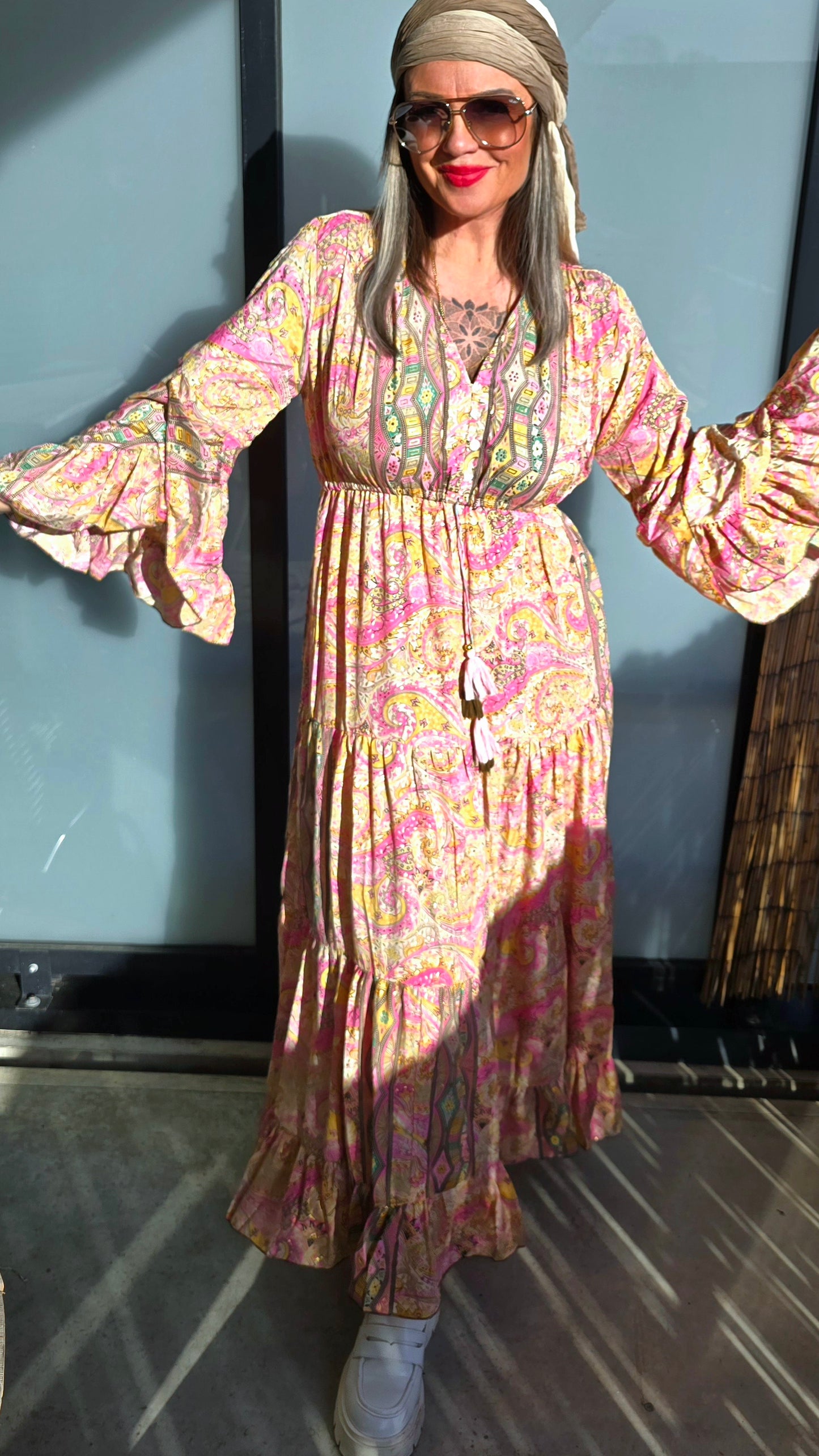 Connie kjole gul