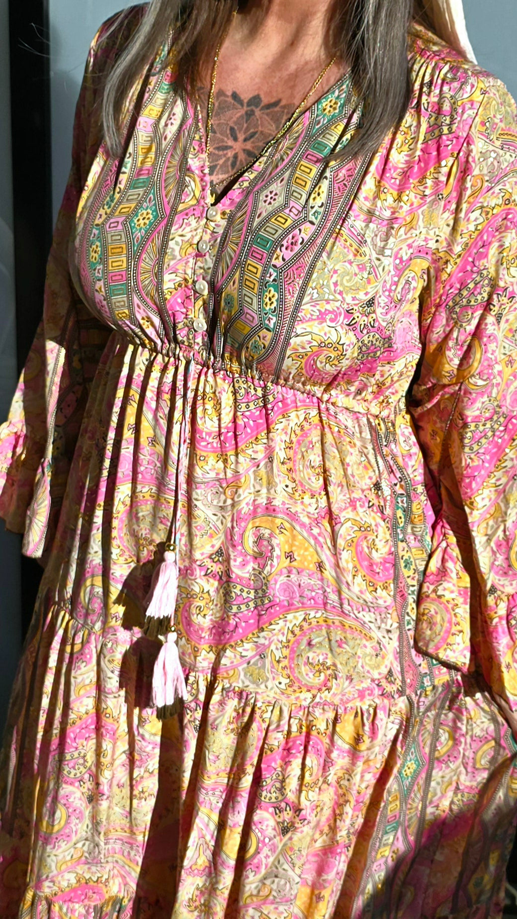 Connie kjole gul