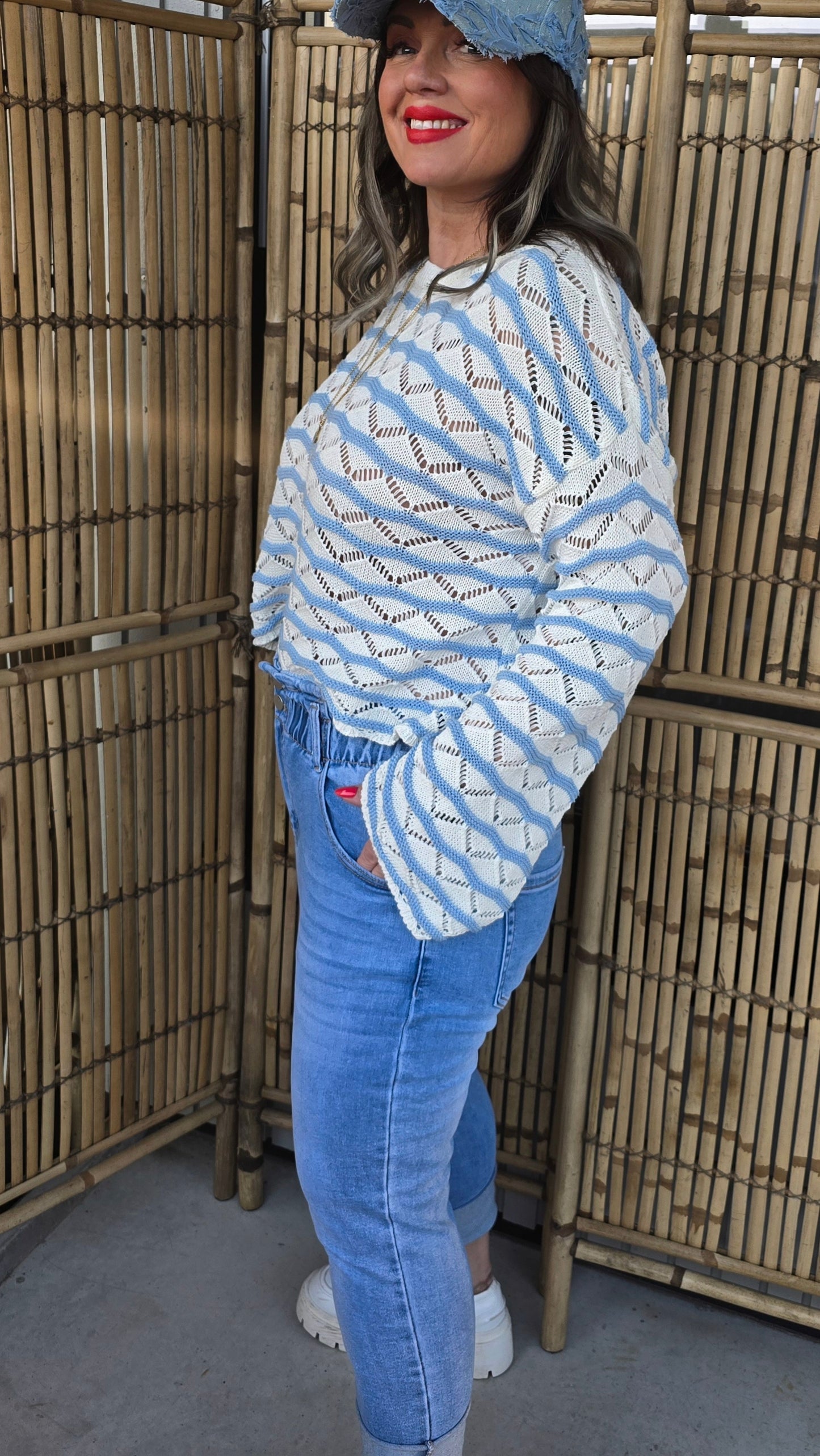 Jeans mom fit strikk