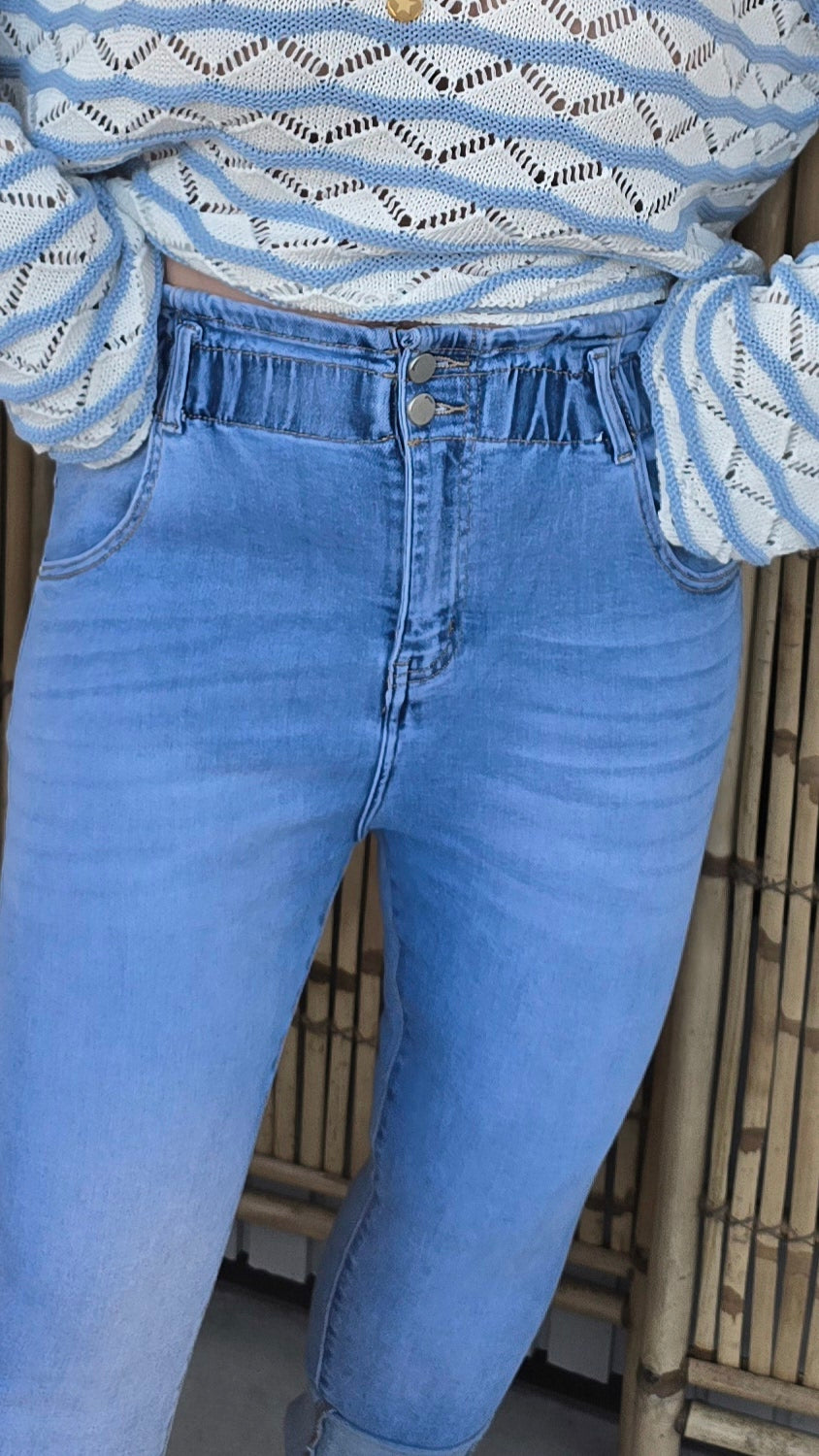 Jeans mom fit strikk