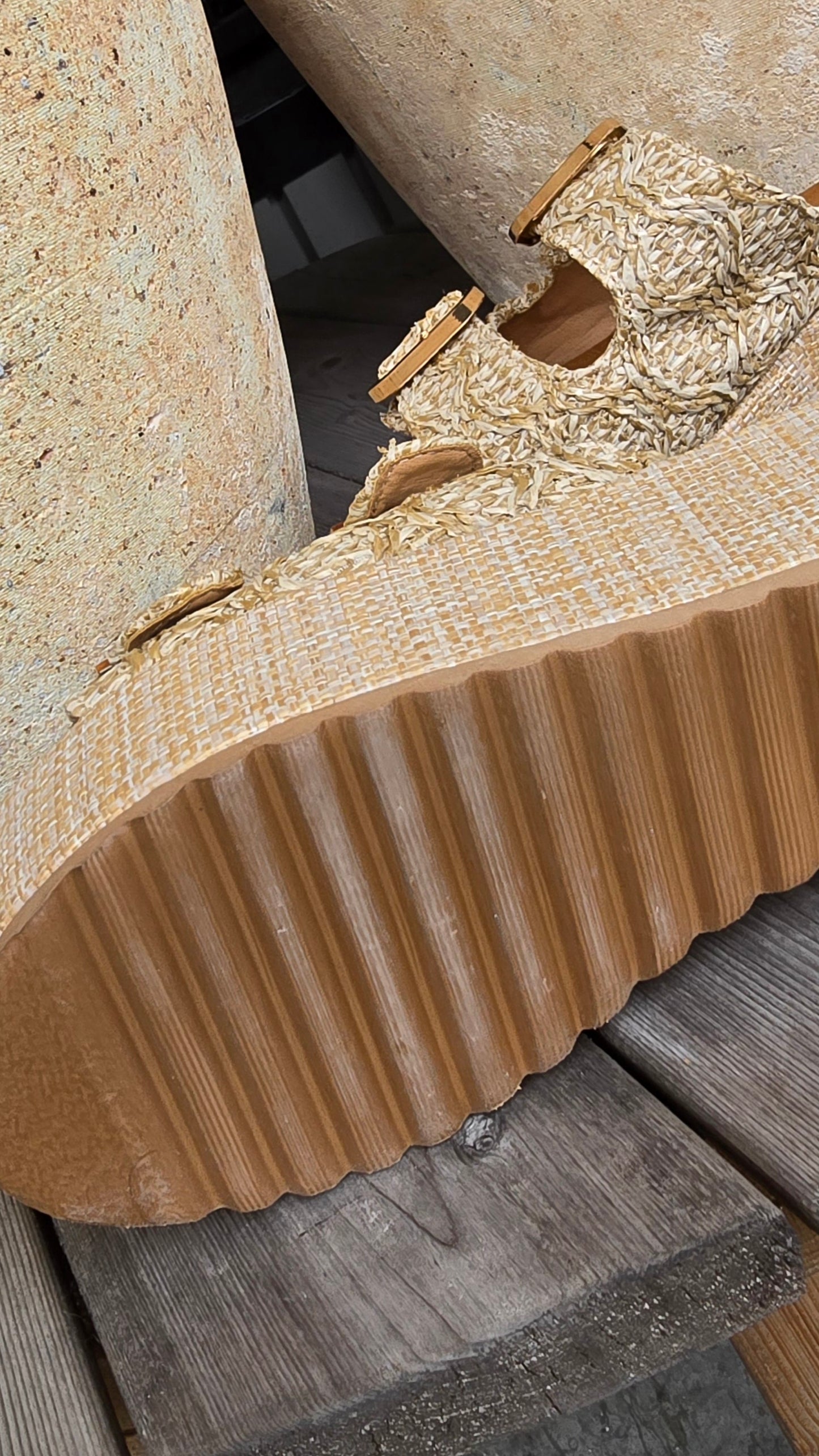 Josefine platå sandal beige