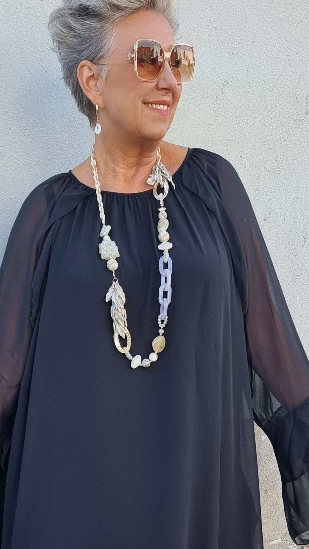 Lydia halskjede beige