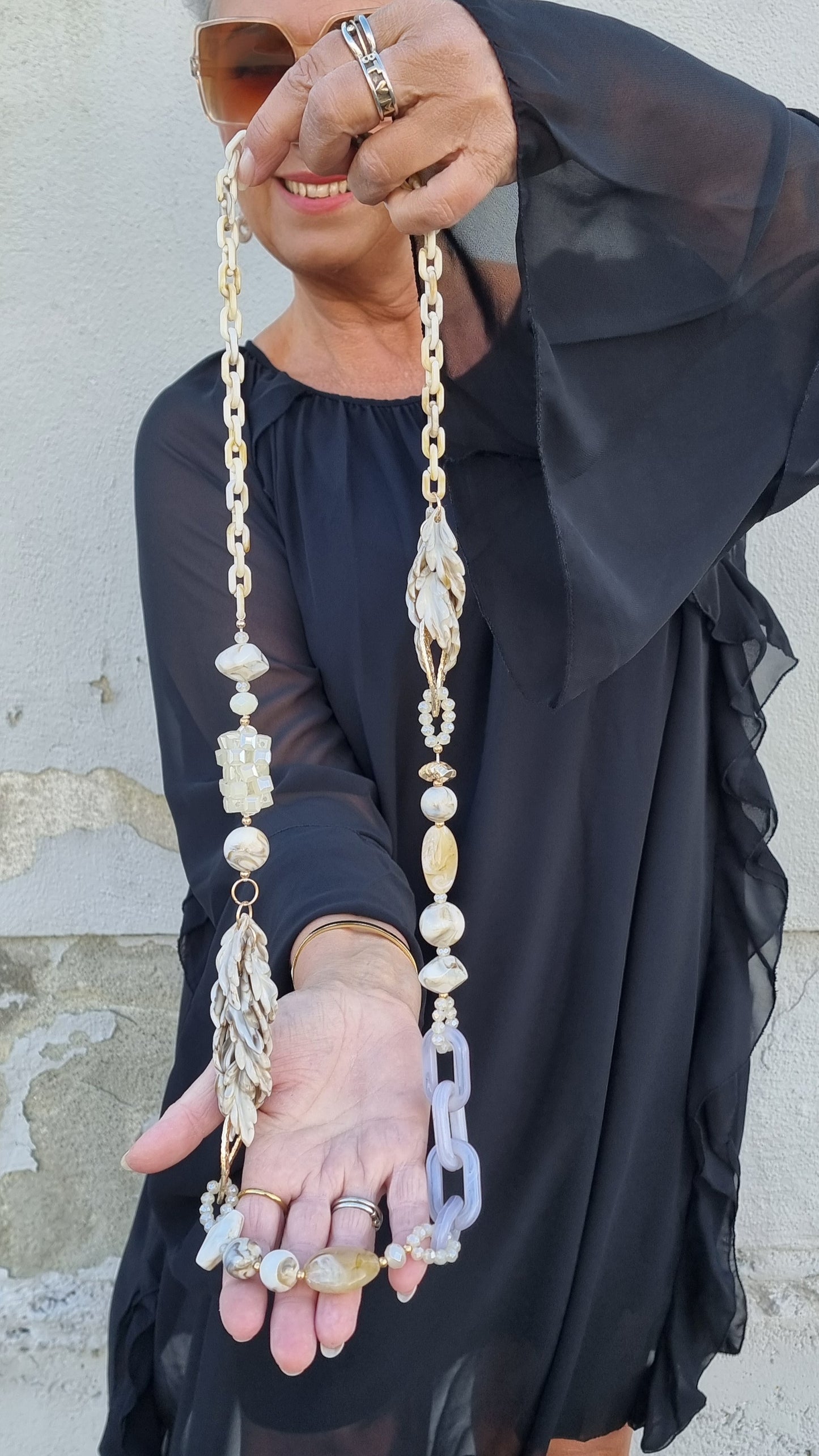 Lydia halskjede beige