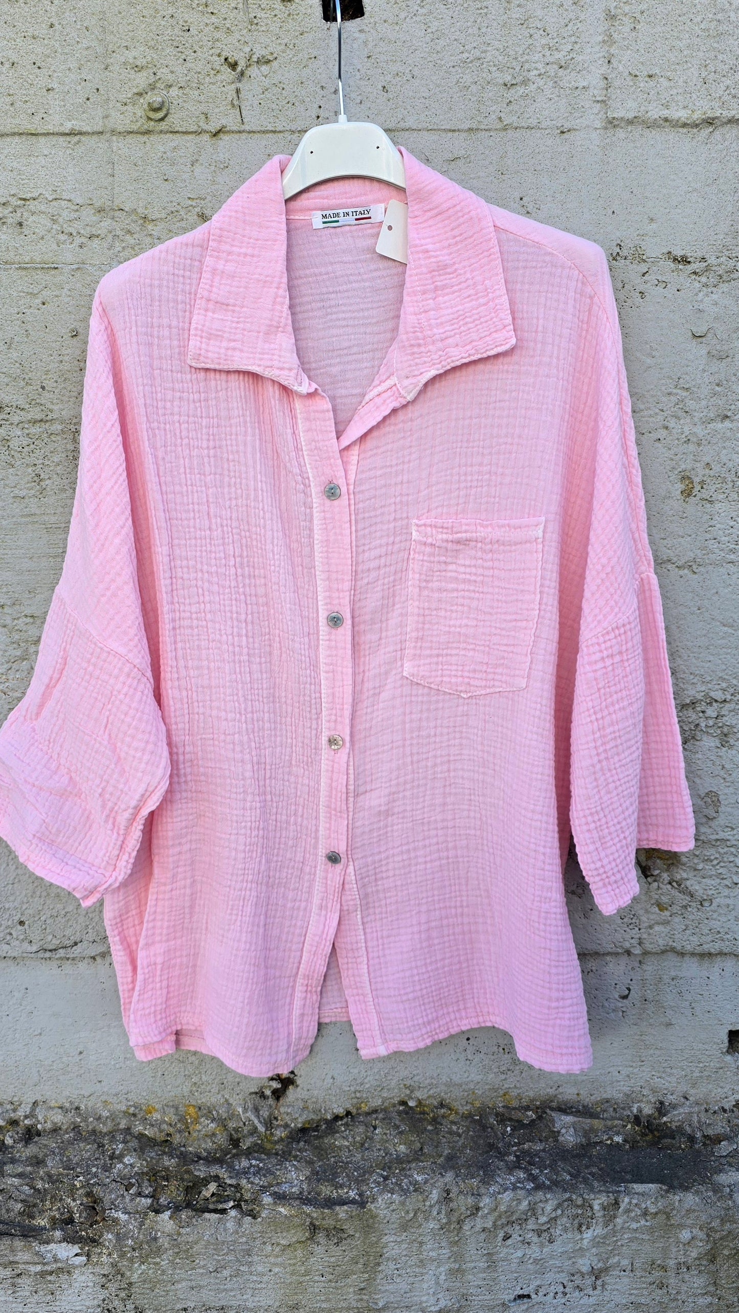 Anna basic skjorte rosa