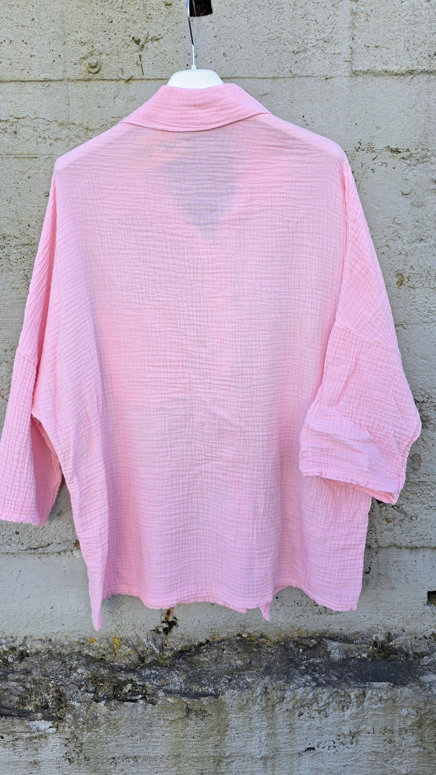 Anna basic skjorte rosa