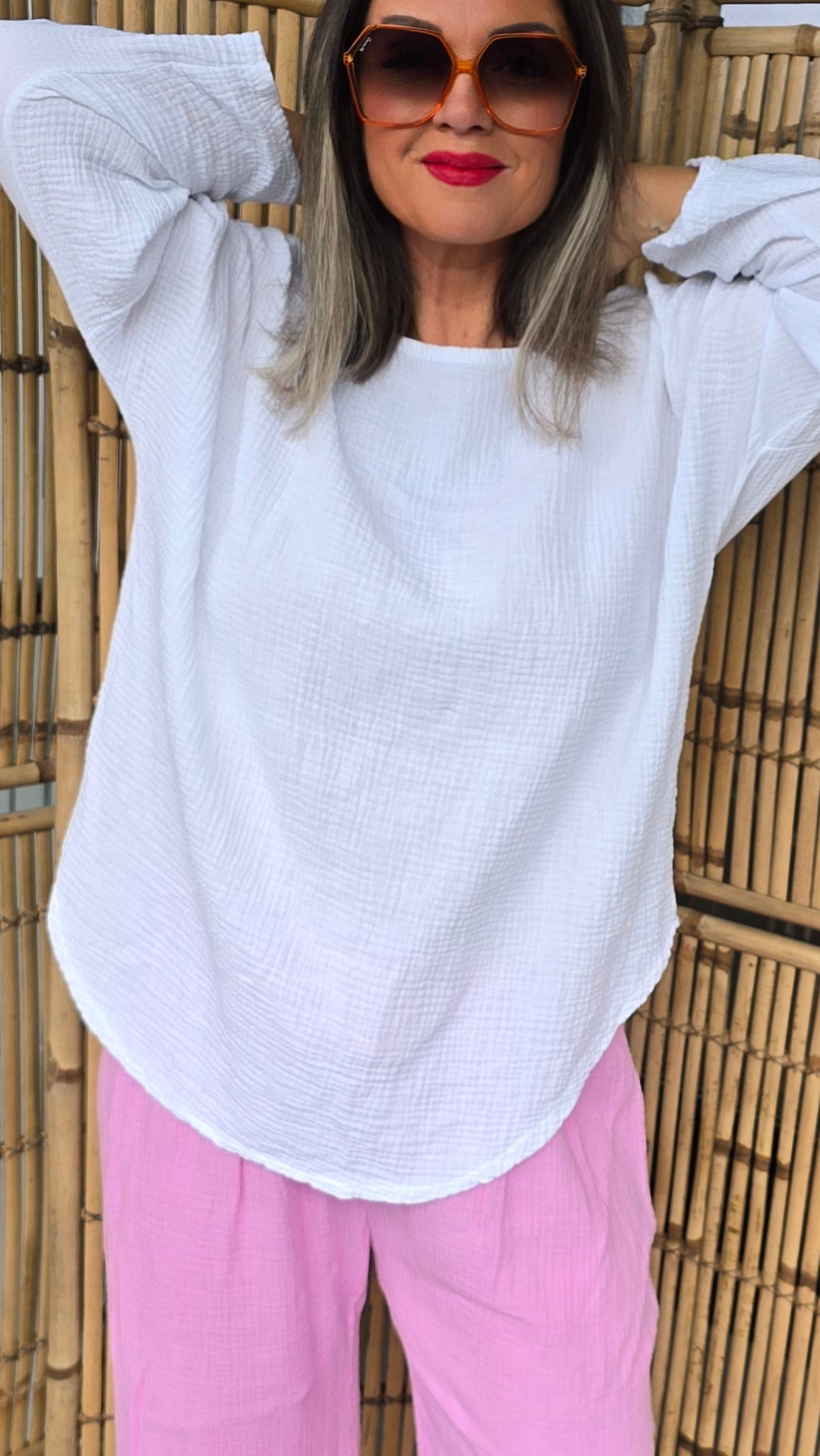 Hilma topp hvit