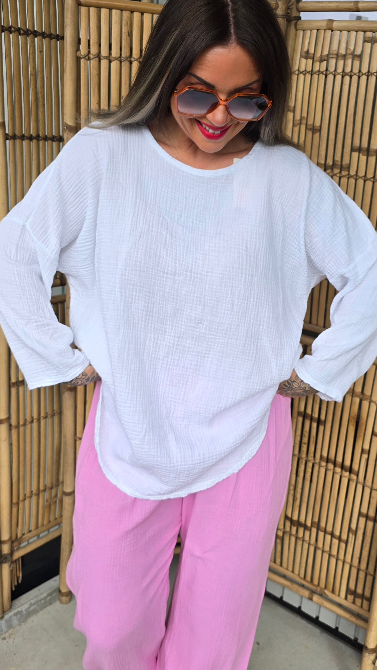Hilma topp hvit