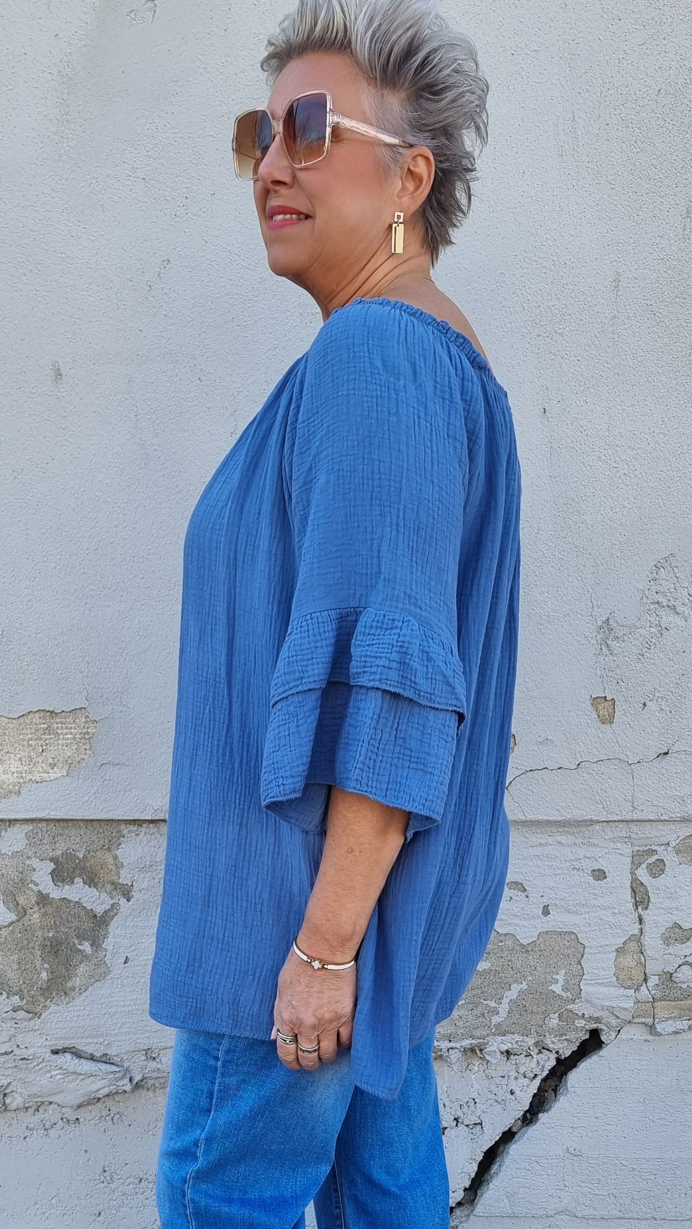 Mathilda bluse blå