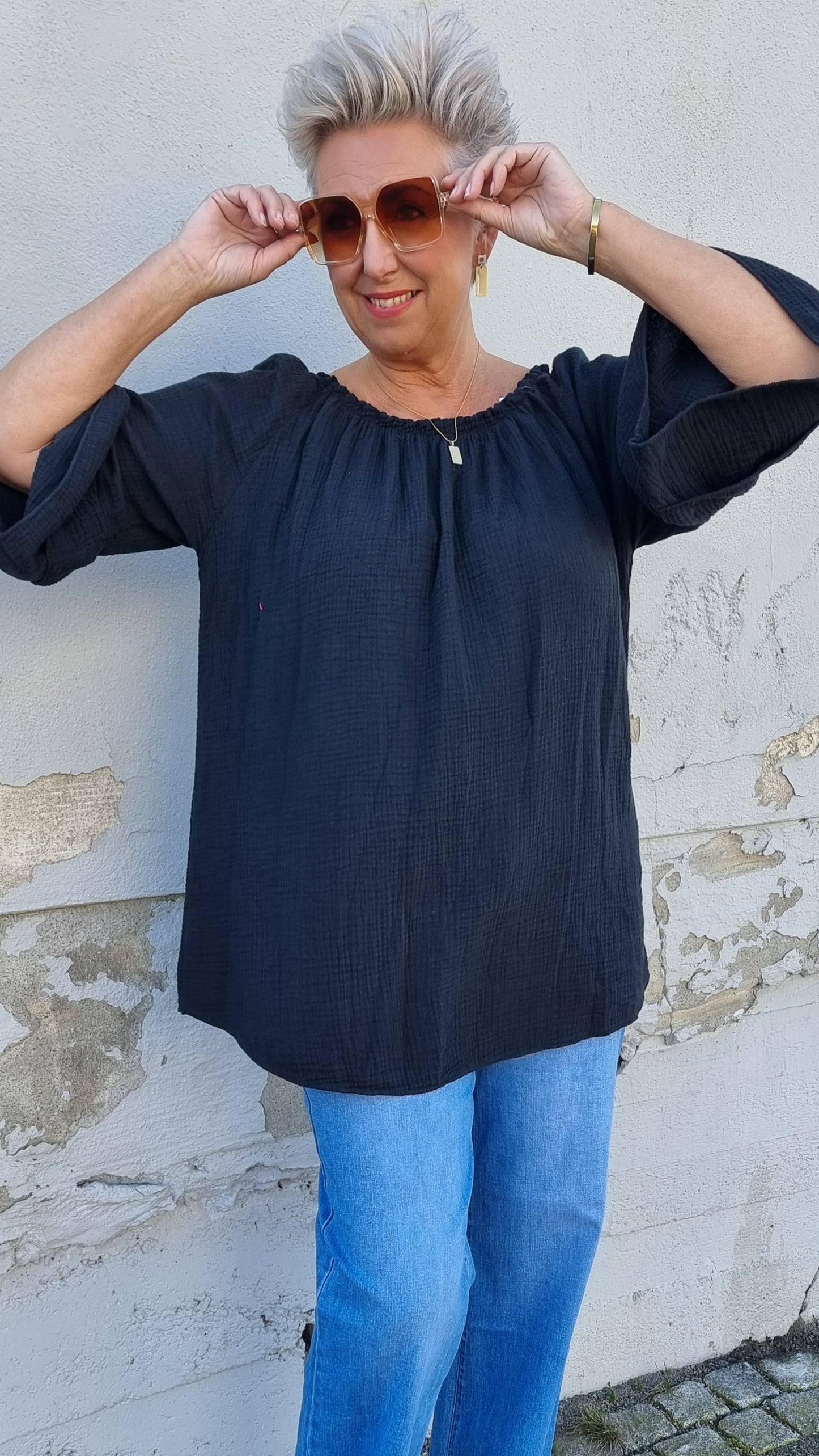 Mathilda bluse sort