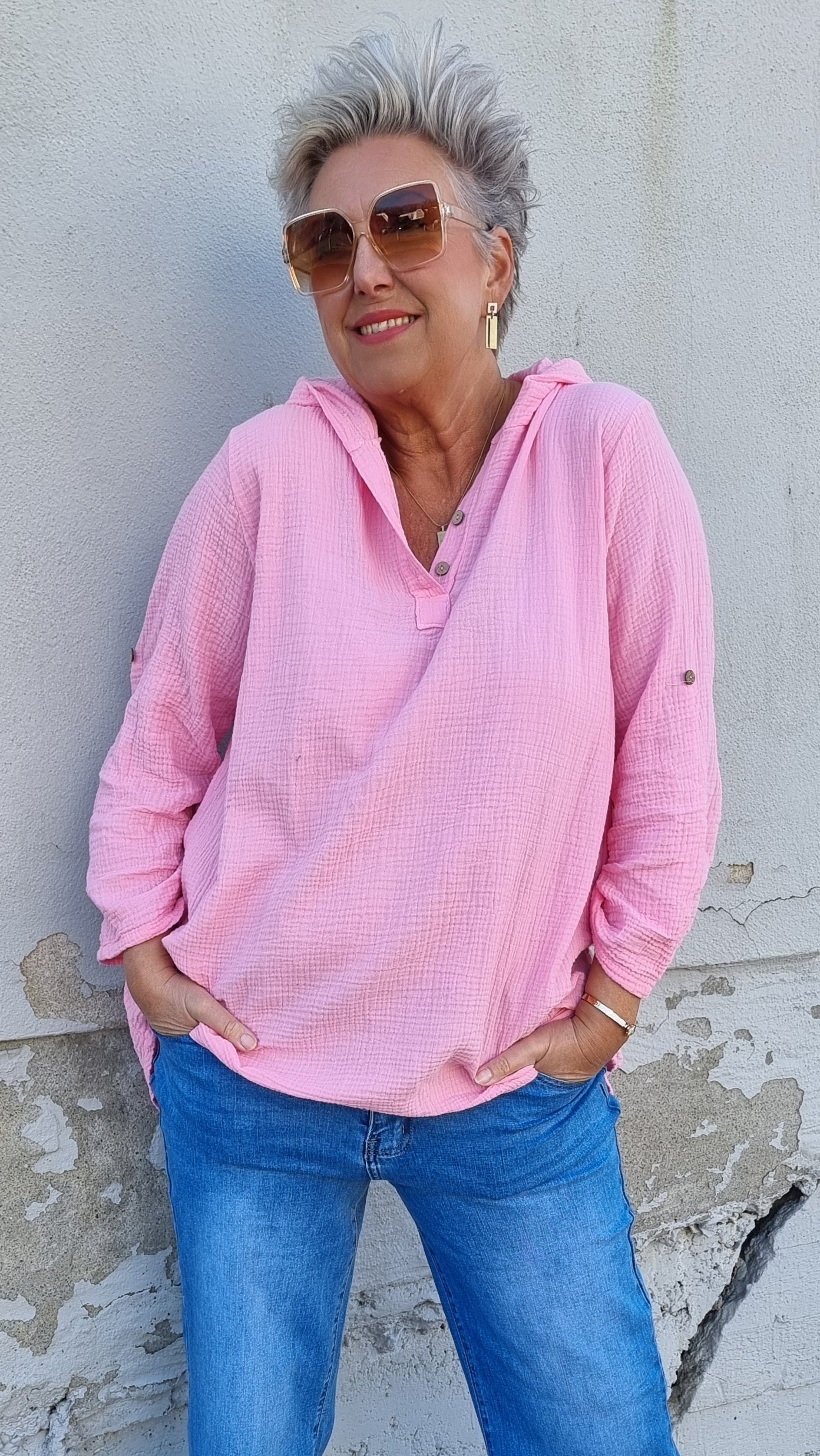 Jessica hette bluse rosa
