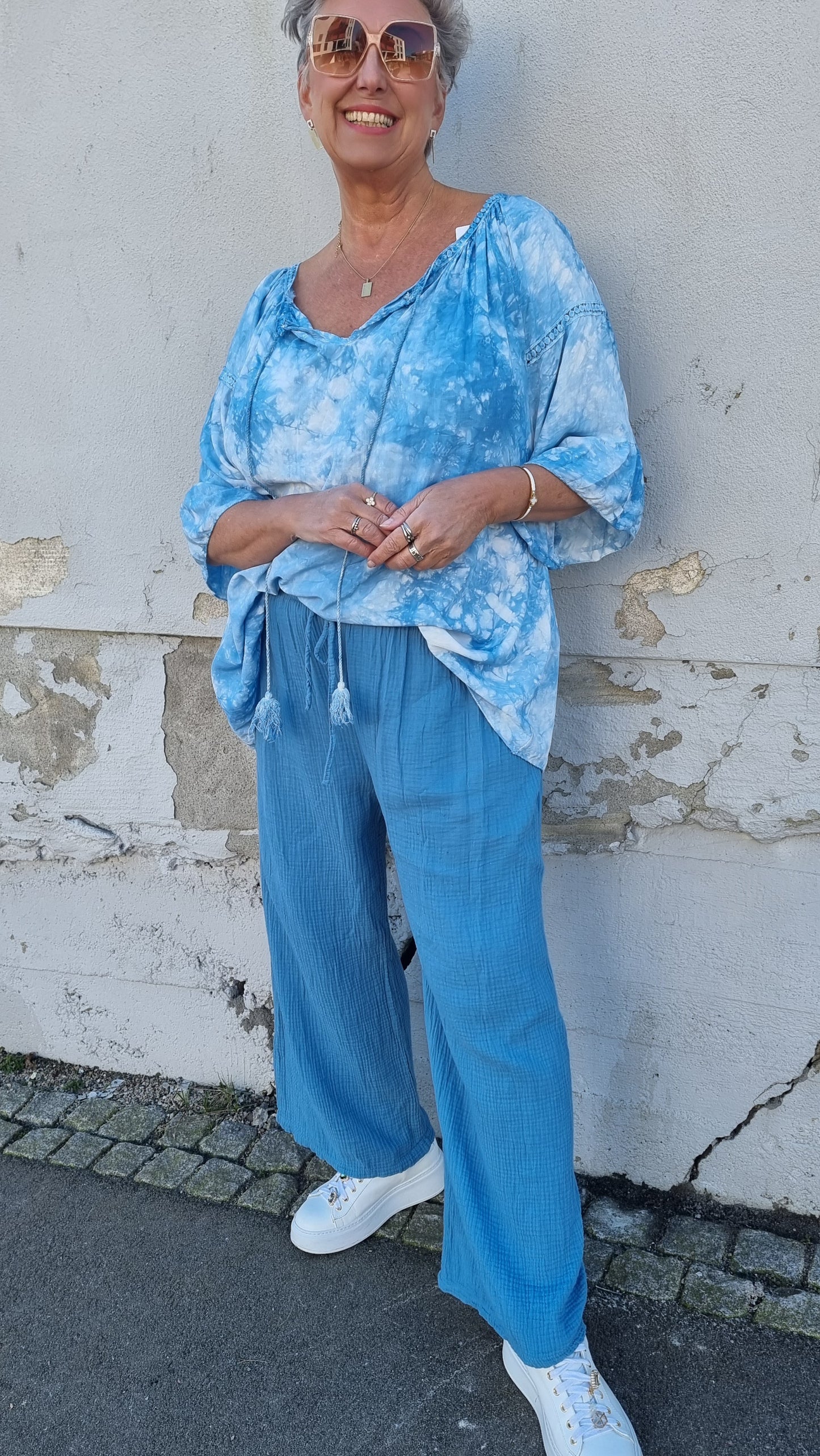 Silje bukse blå