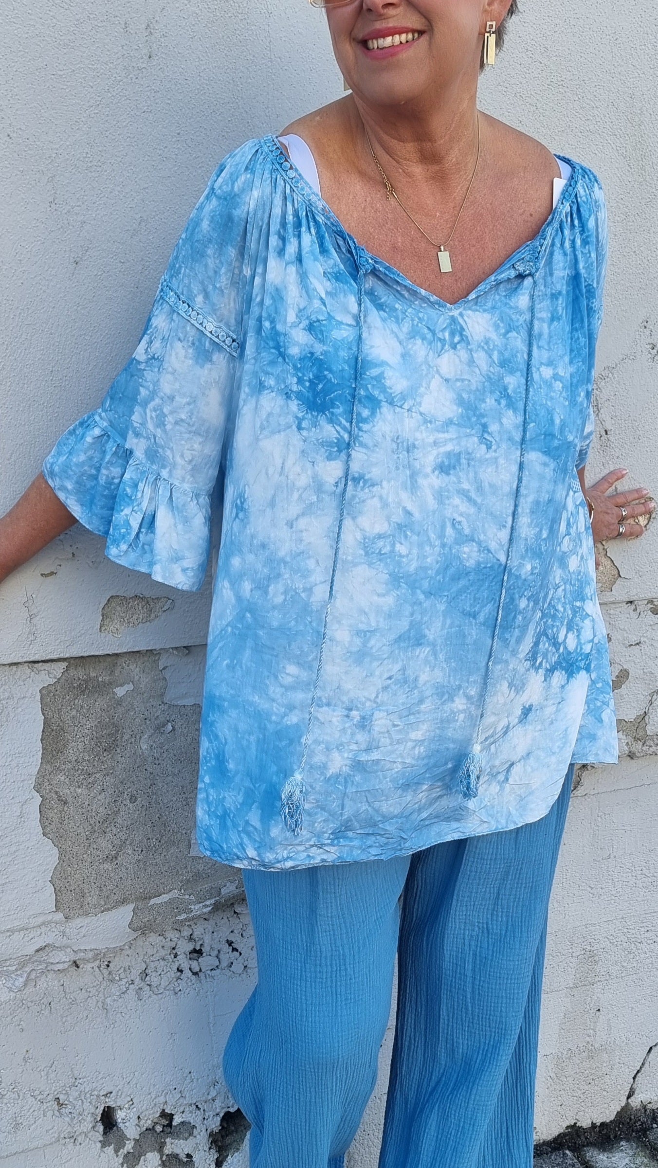 Mona bluse blå
