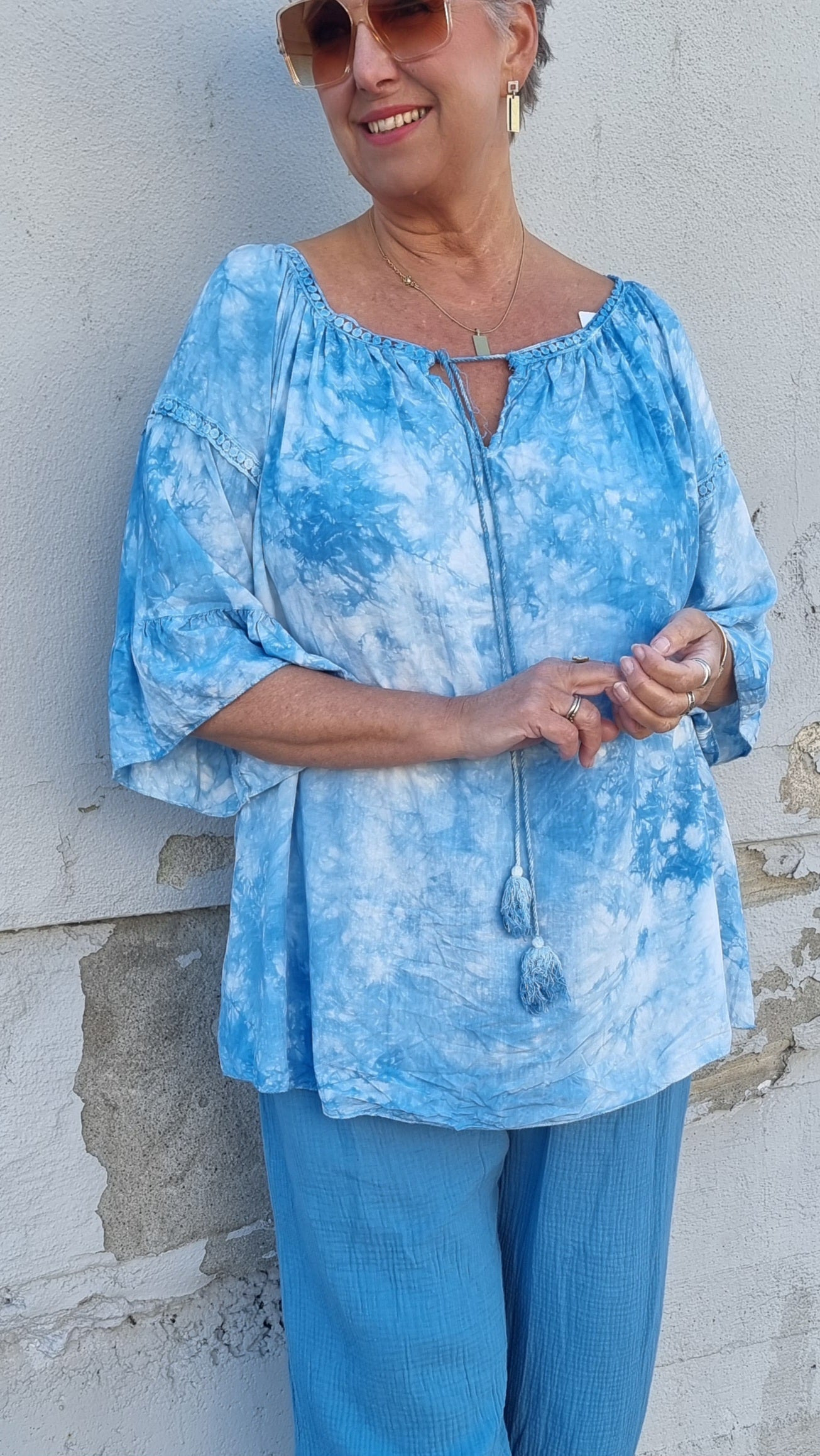 Mona bluse blå