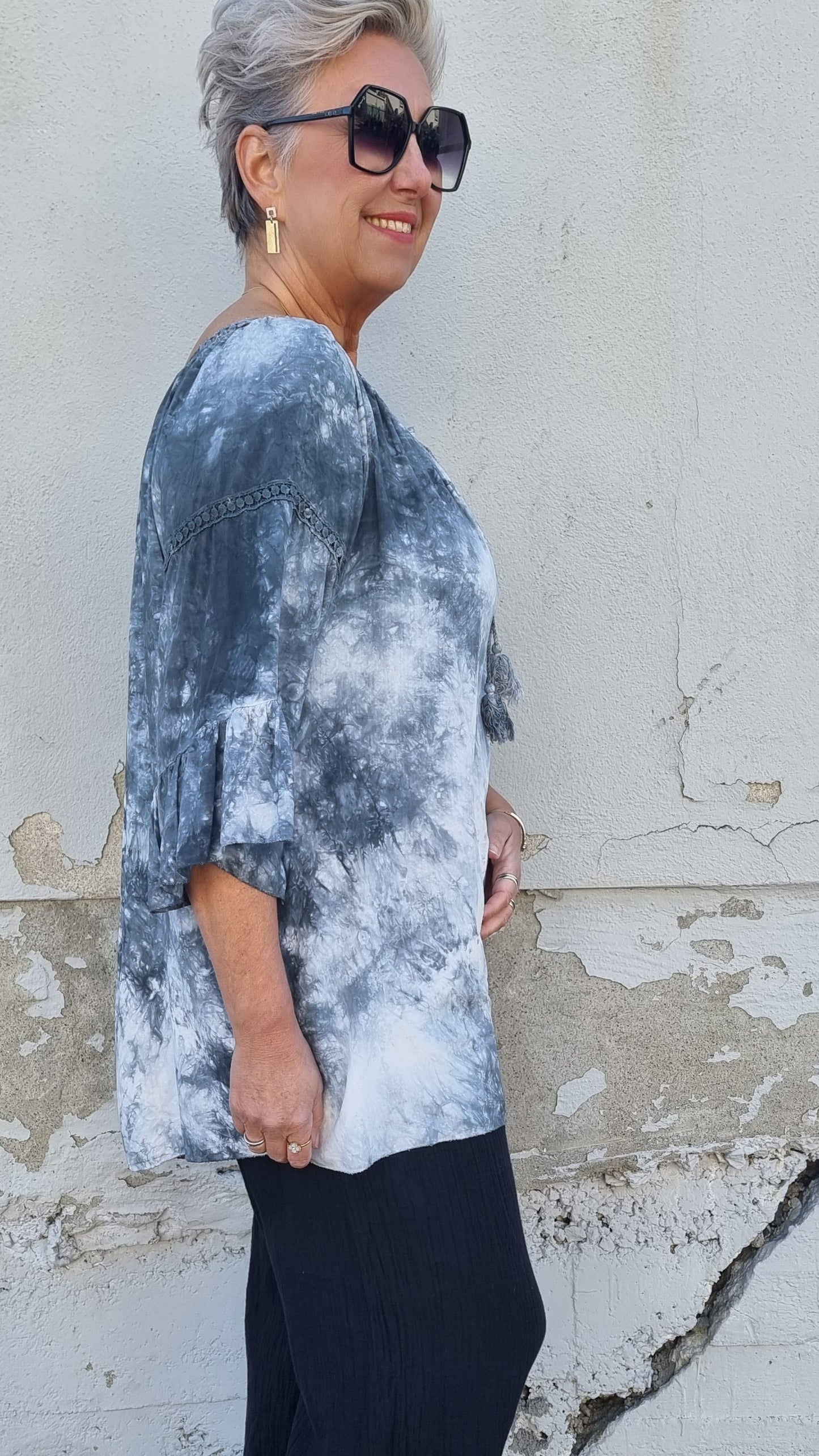 Mona bluse sort