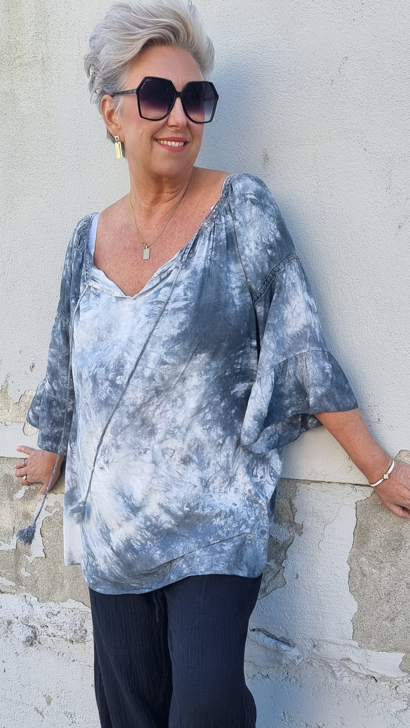 Mona bluse sort