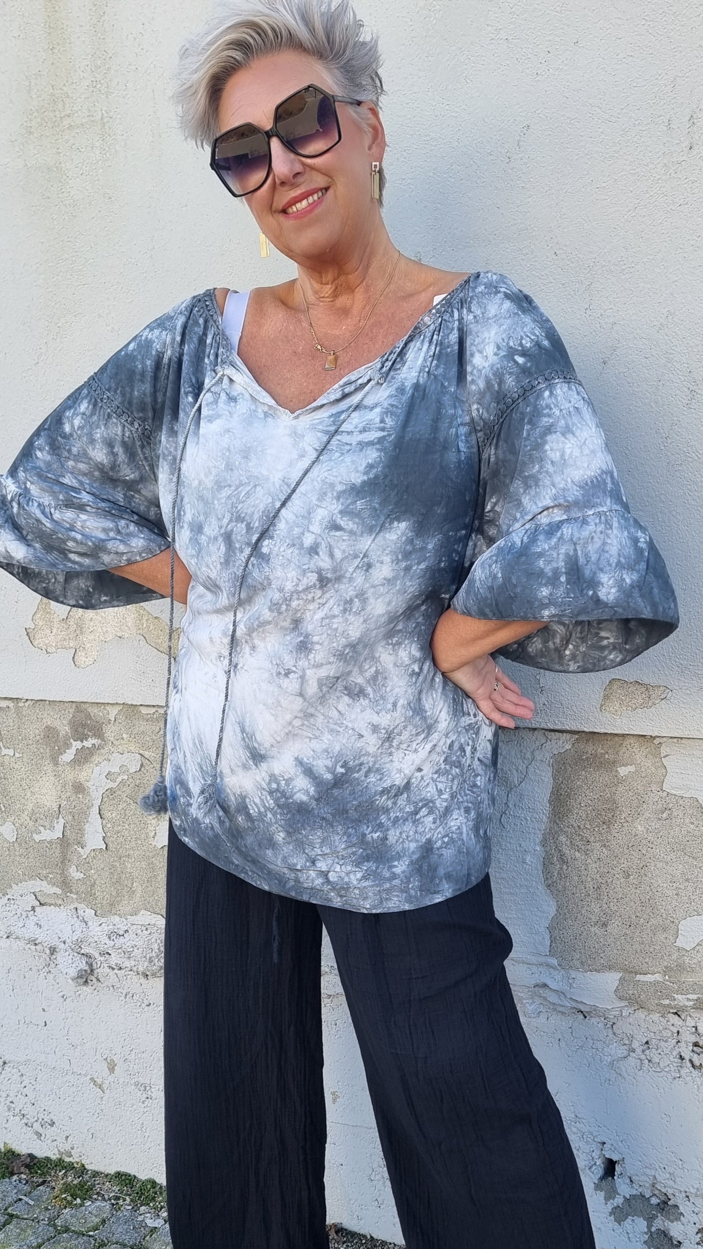Mona bluse sort