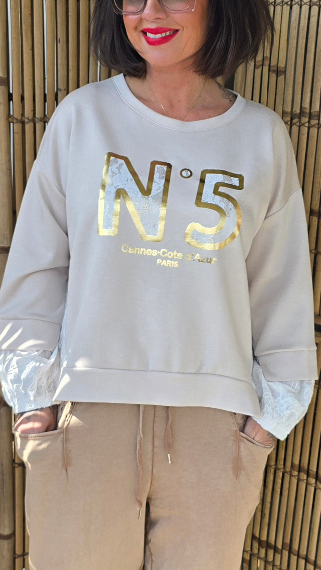 Nr5 topp beige