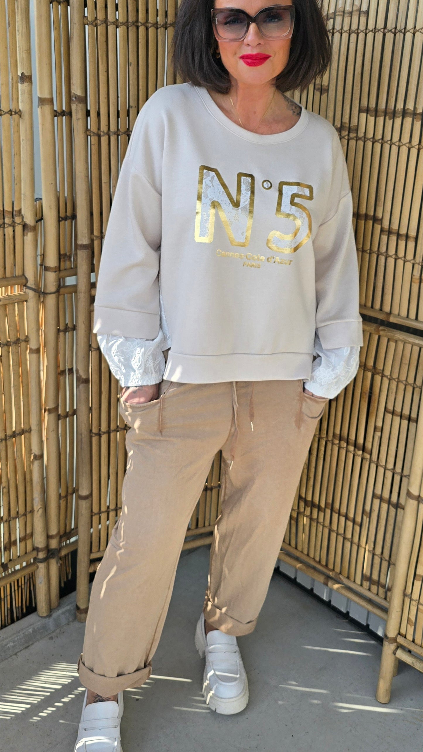 Nr5 topp beige