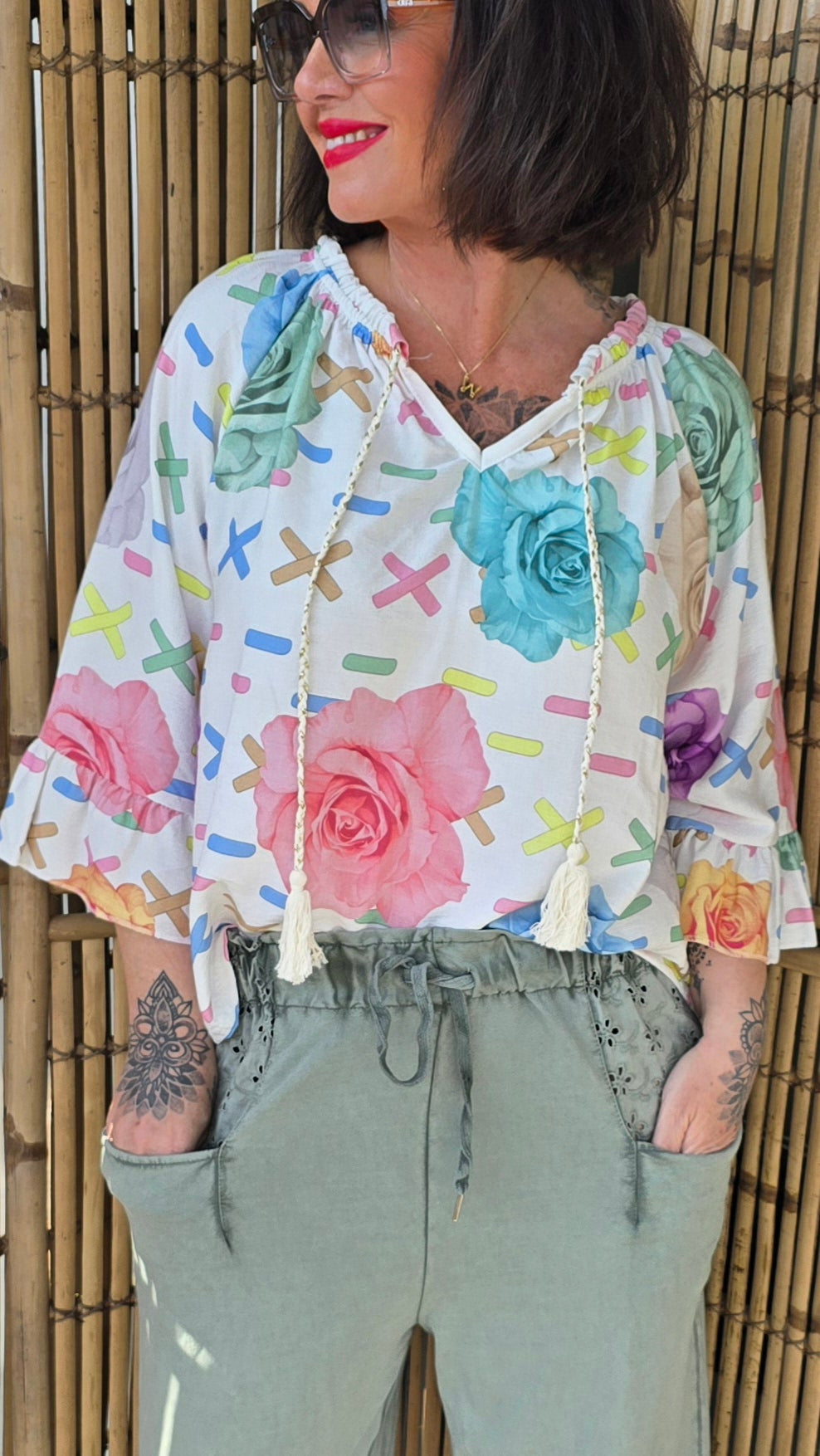 Maria fargerik bluse