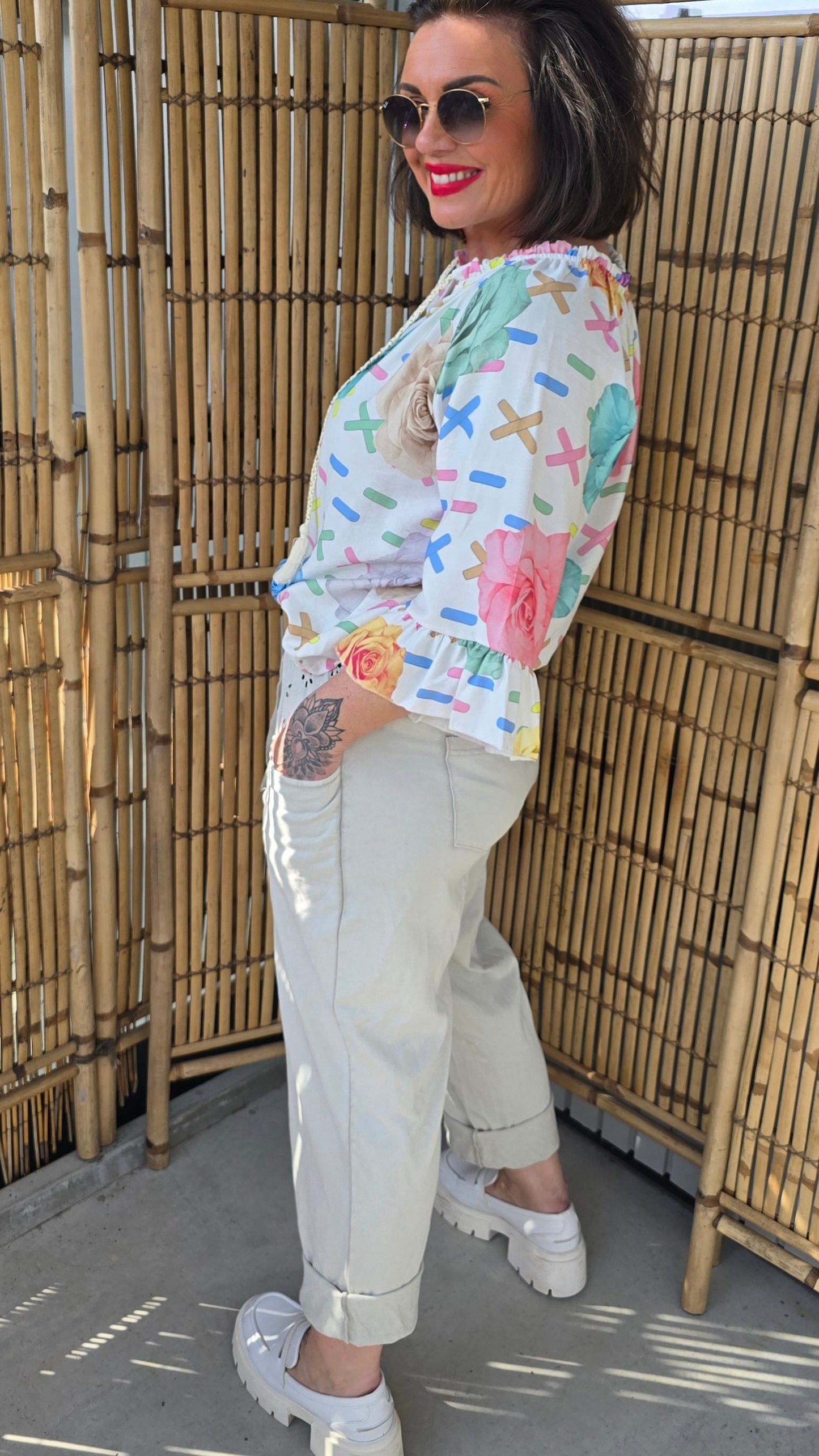 Sandra bukse beige