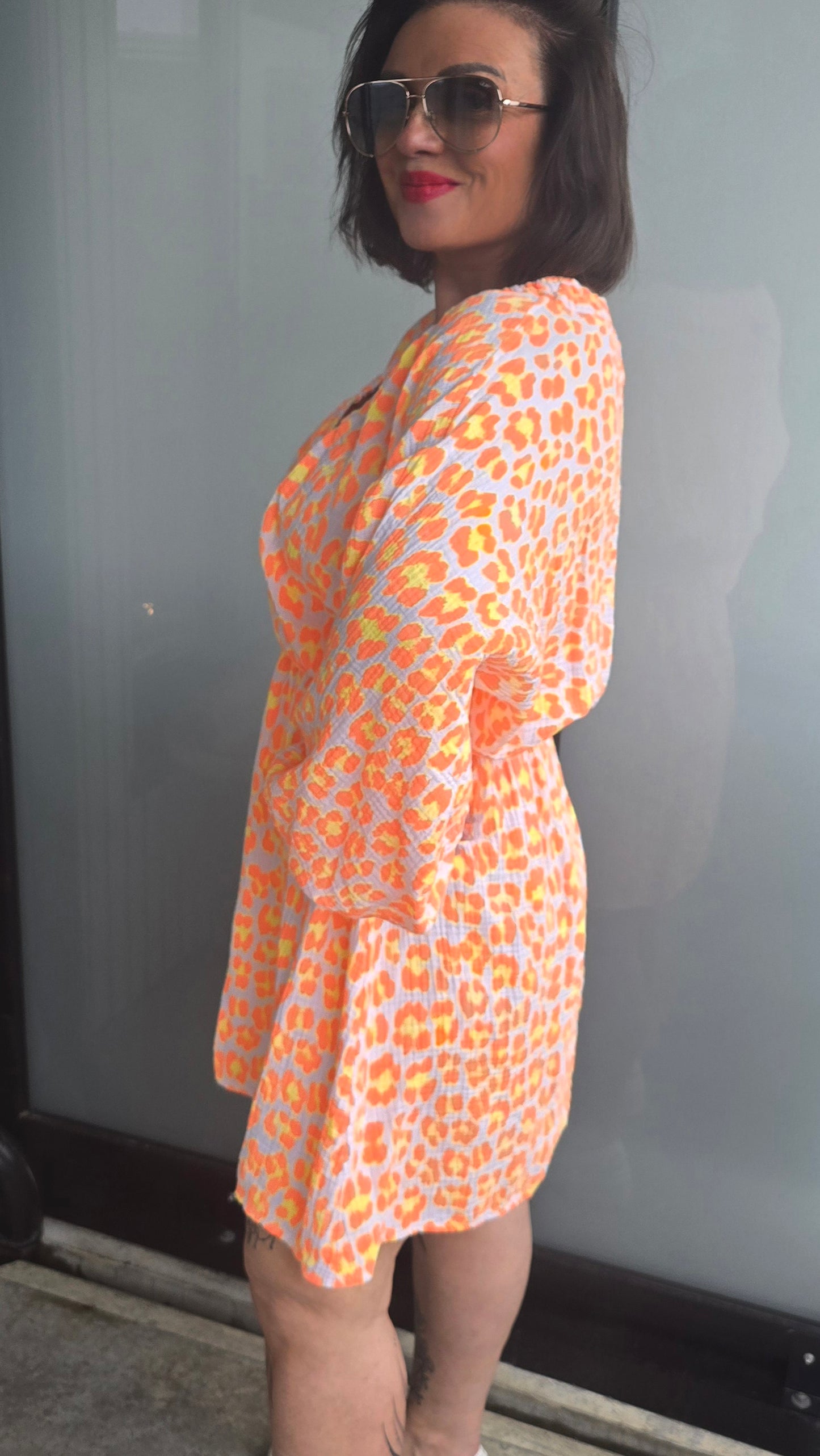 Alex leo kjole orange