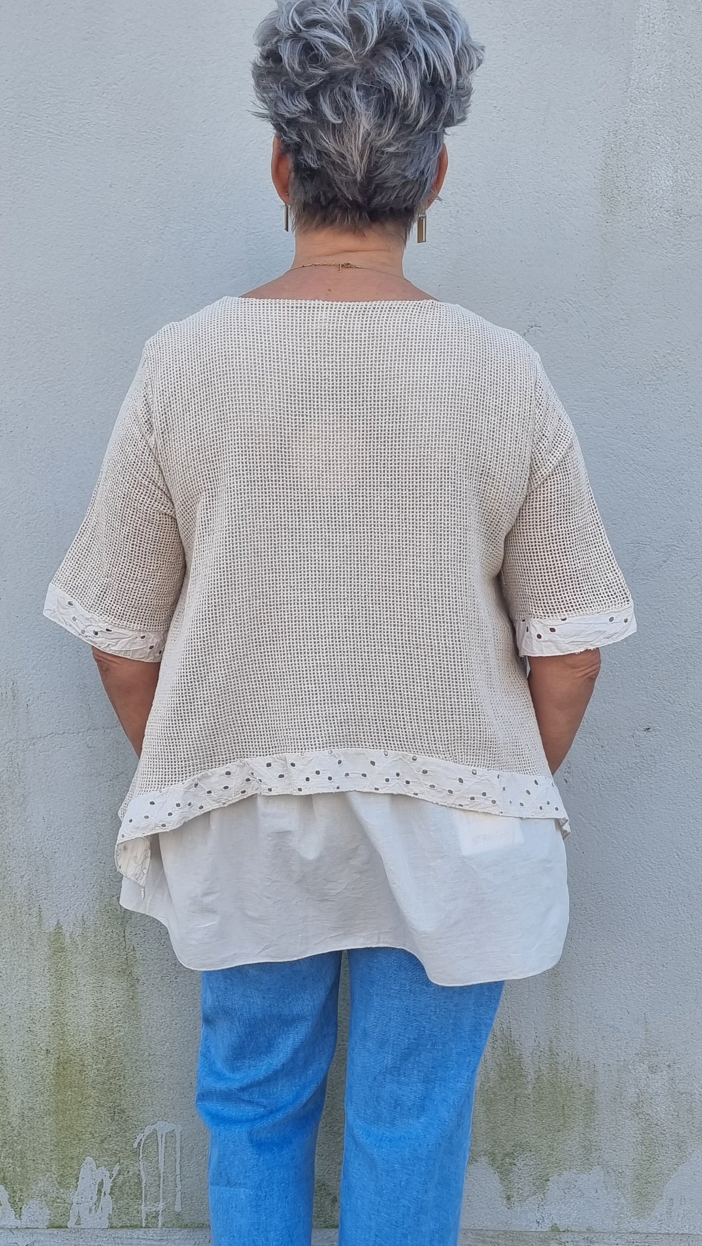 Aurora topp beige