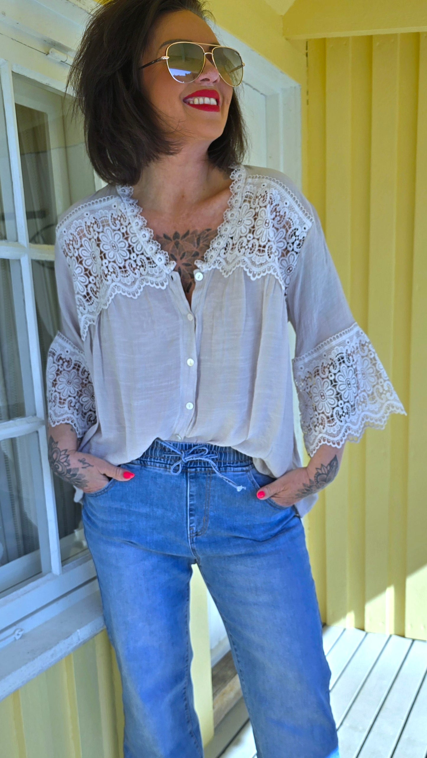 Kajsa skjorte beige