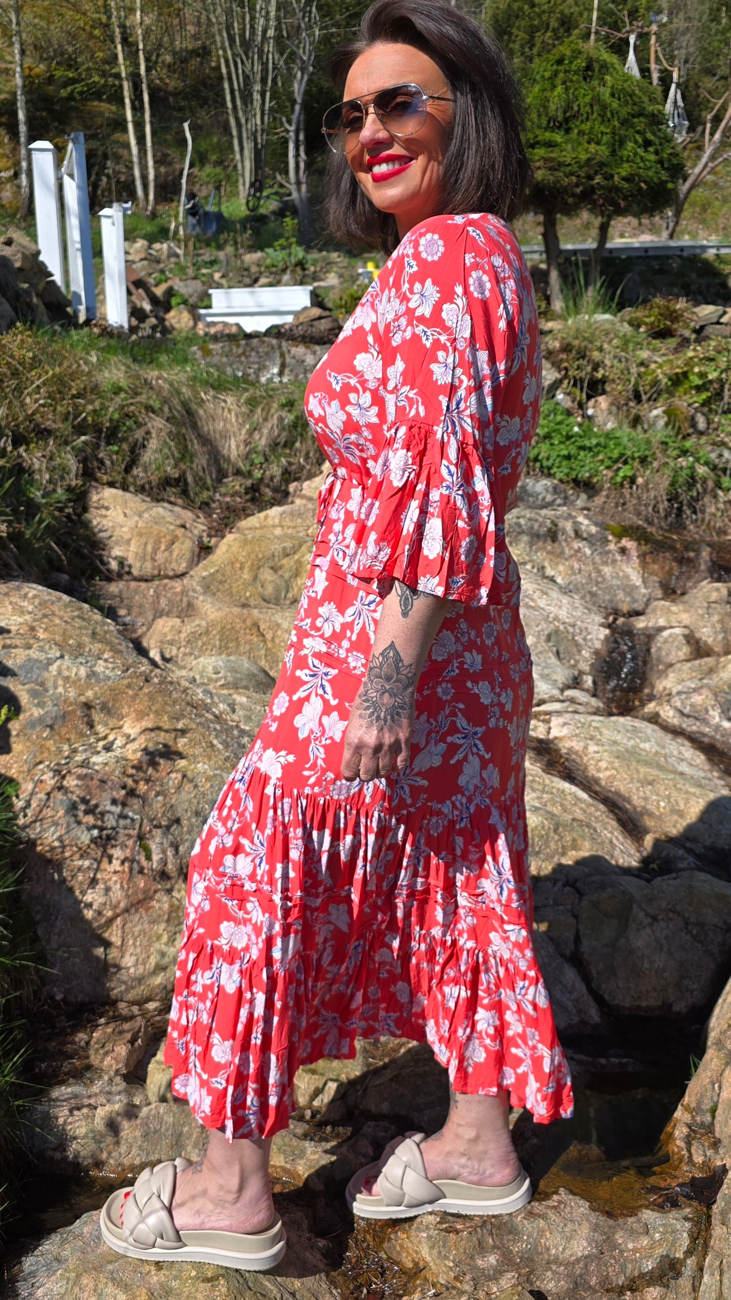 Stina kjole rød
