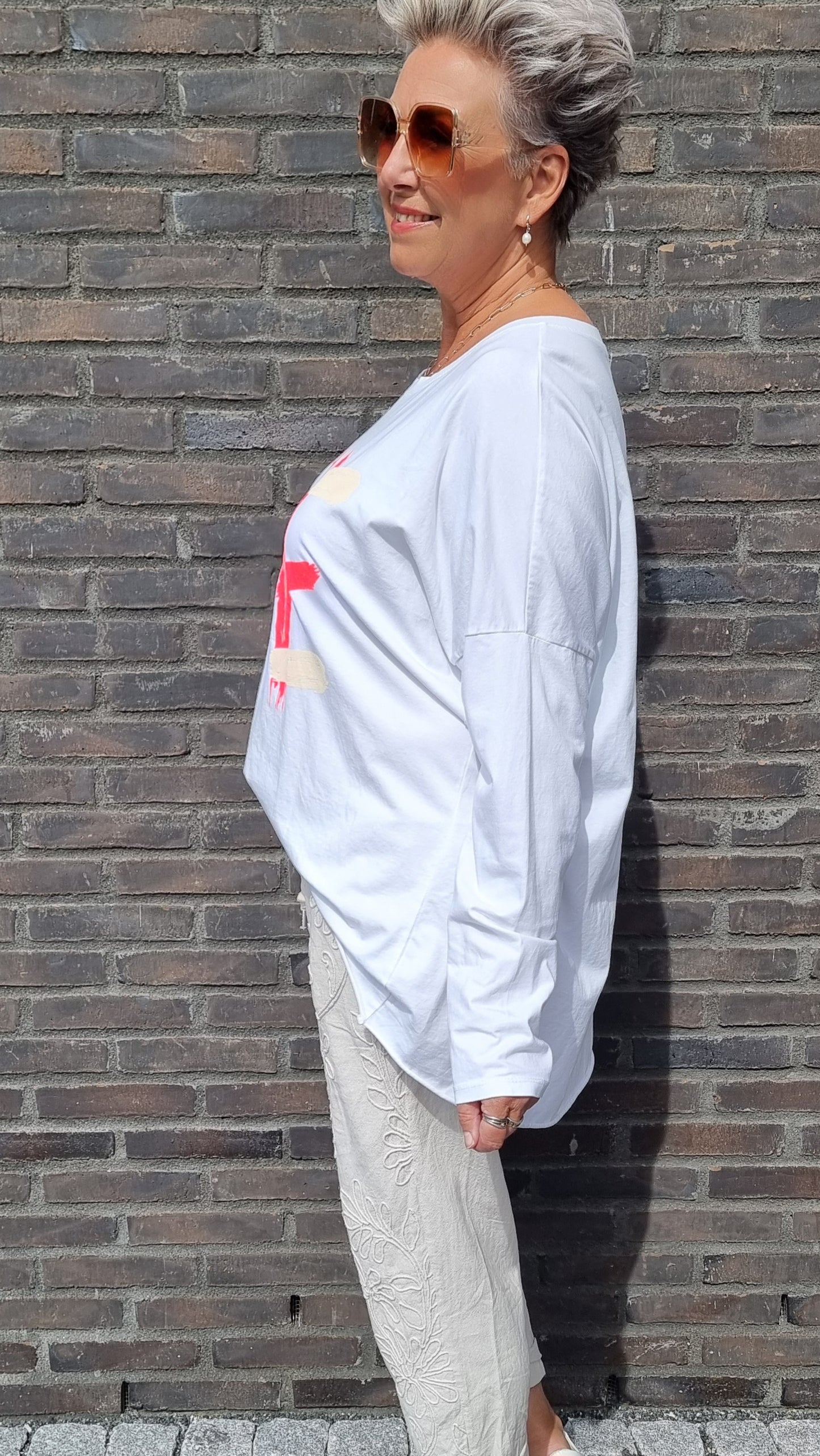 Love top hvit