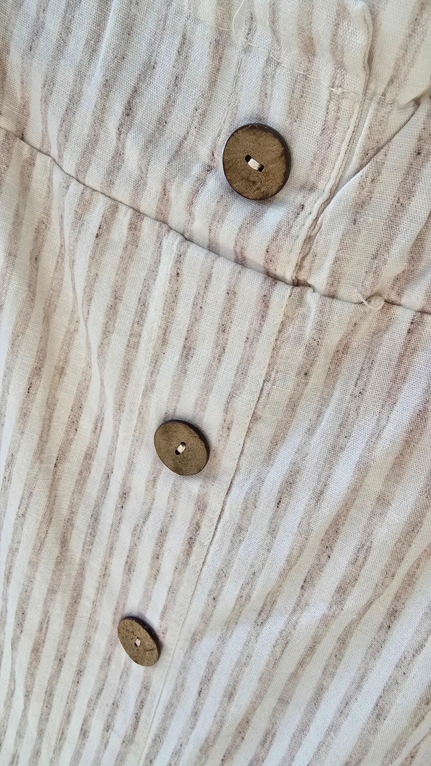 Kikki skjørt med striper beige