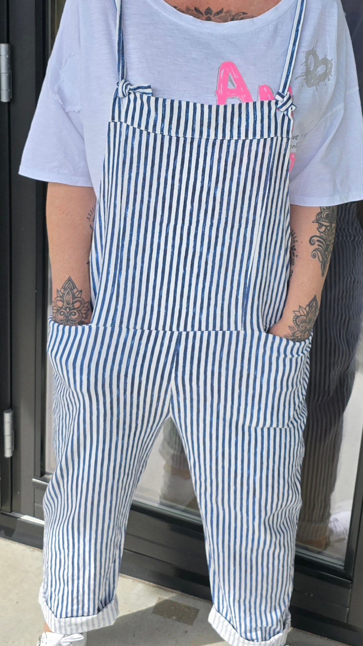 Lise jumpsuit blå striper