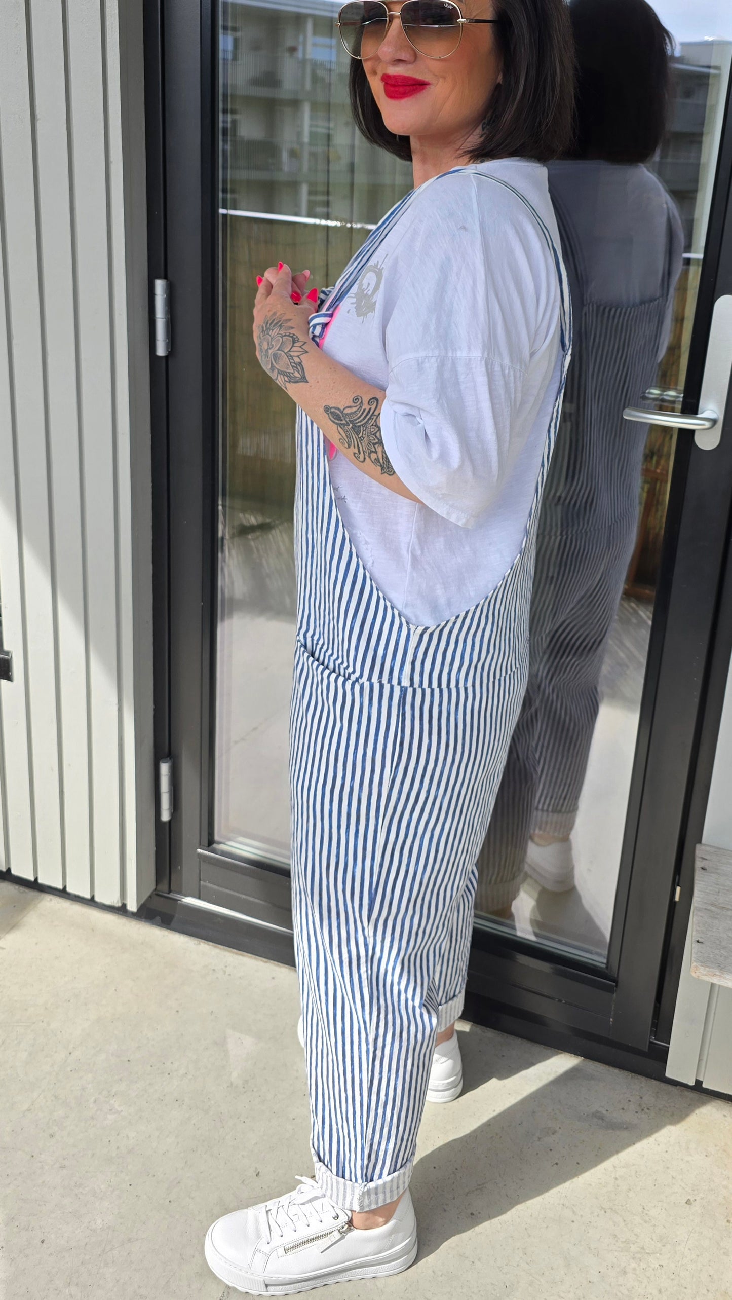 Lise jumpsuit blå striper