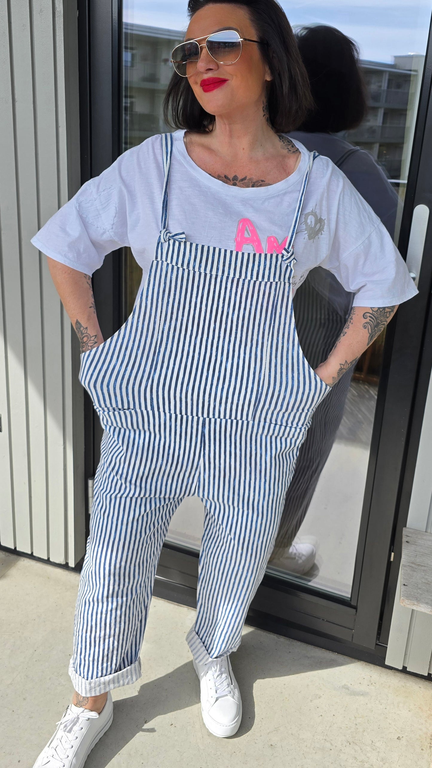 Lise jumpsuit blå striper