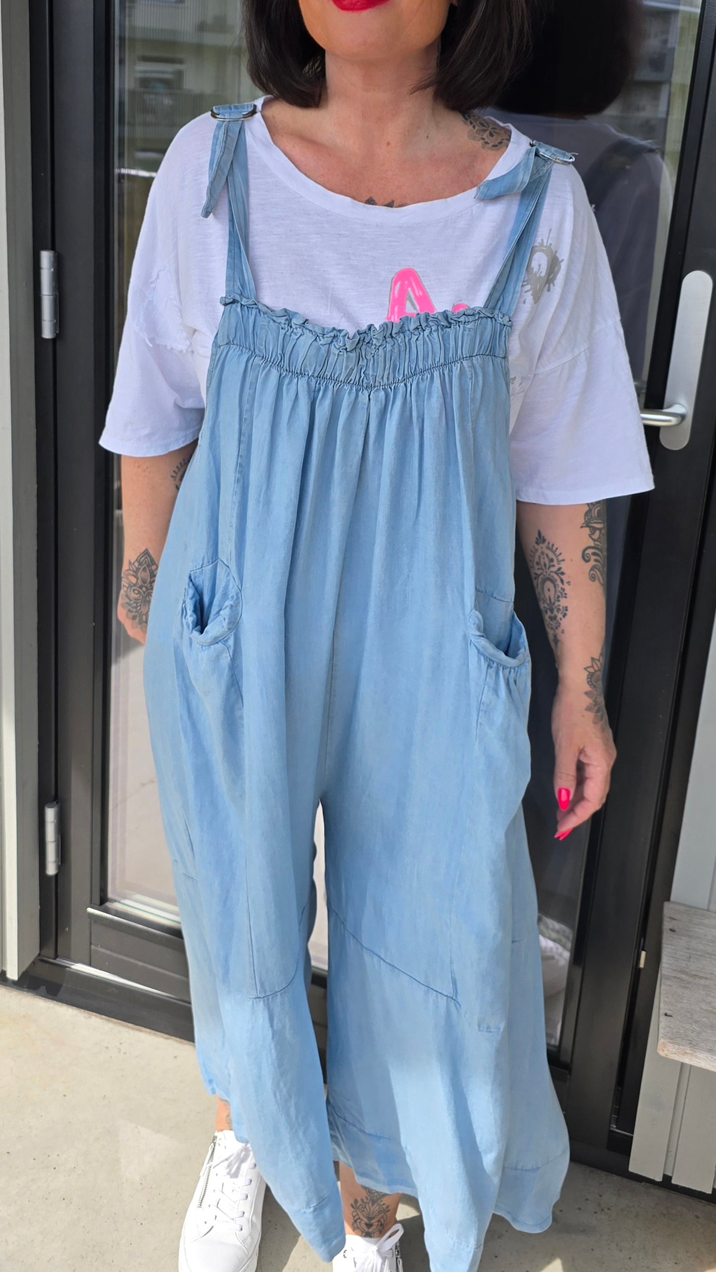 Bonnie jumpsuit denimblå