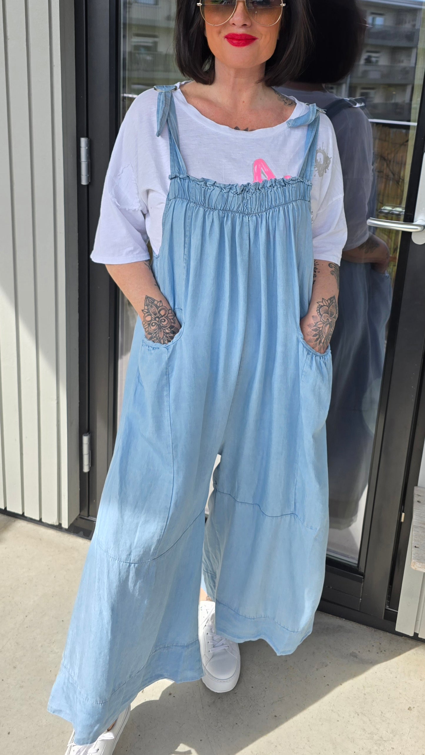 Bonnie jumpsuit denimblå