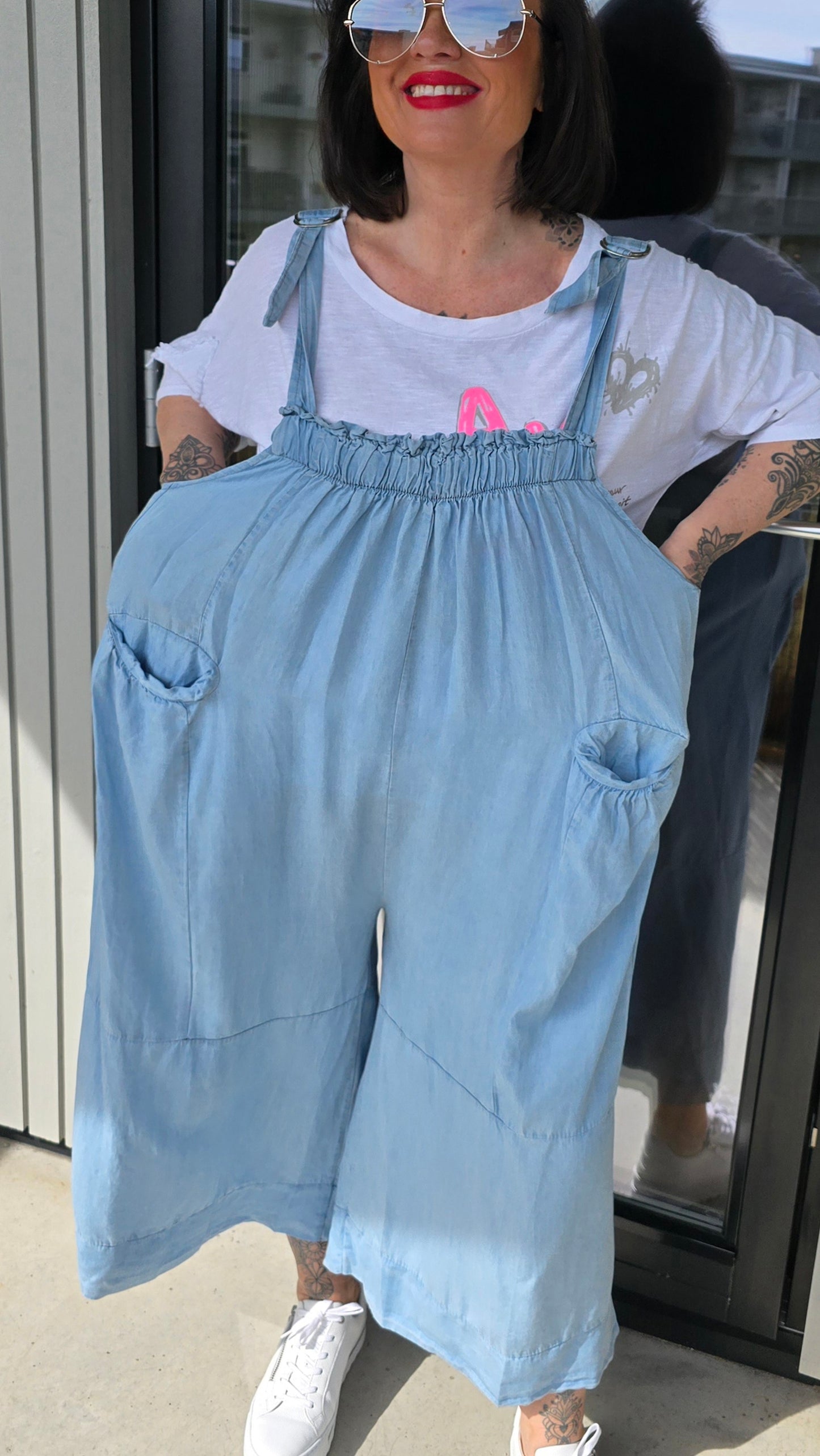 Bonnie jumpsuit denimblå