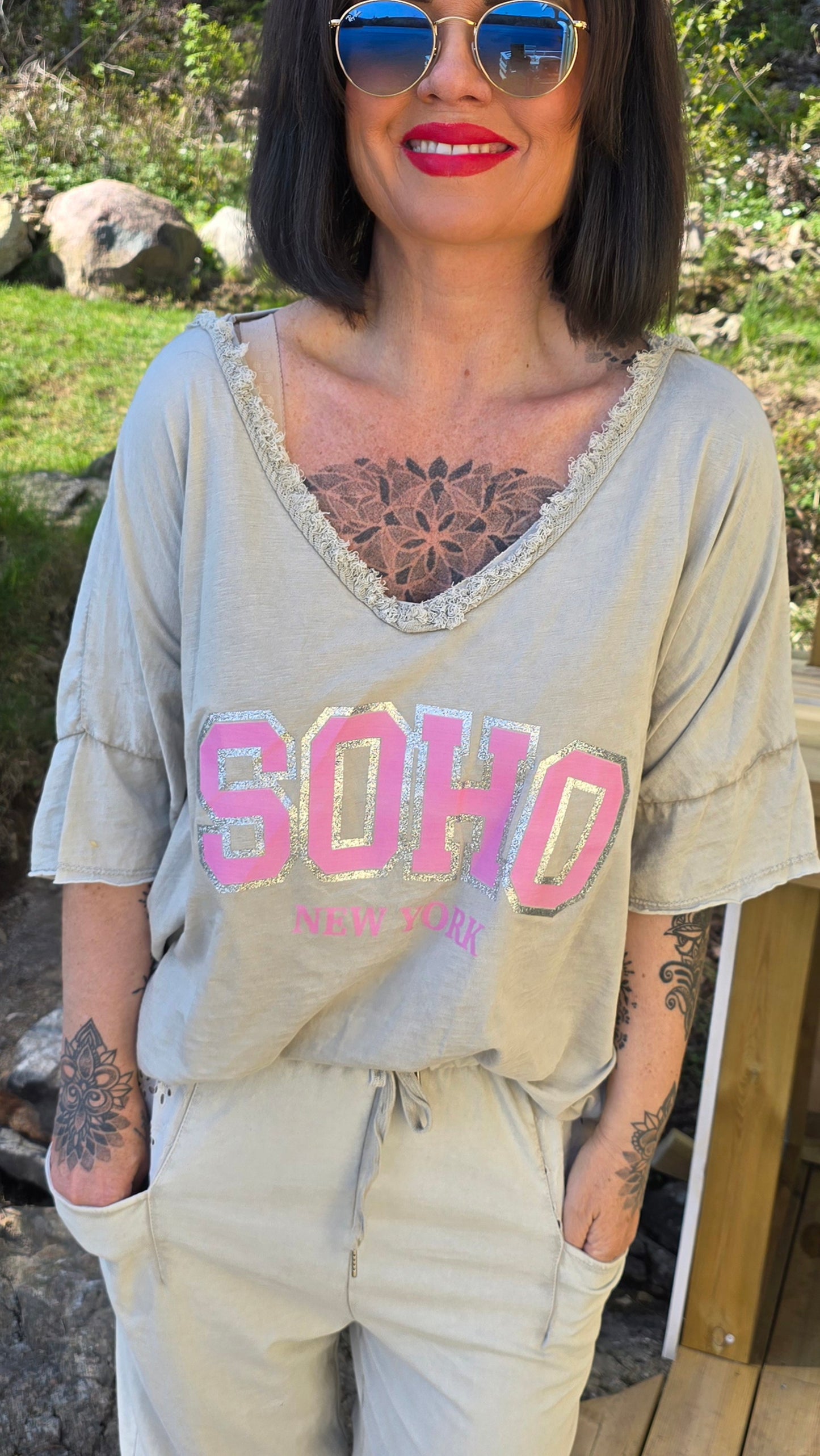Soho t-shirt beige