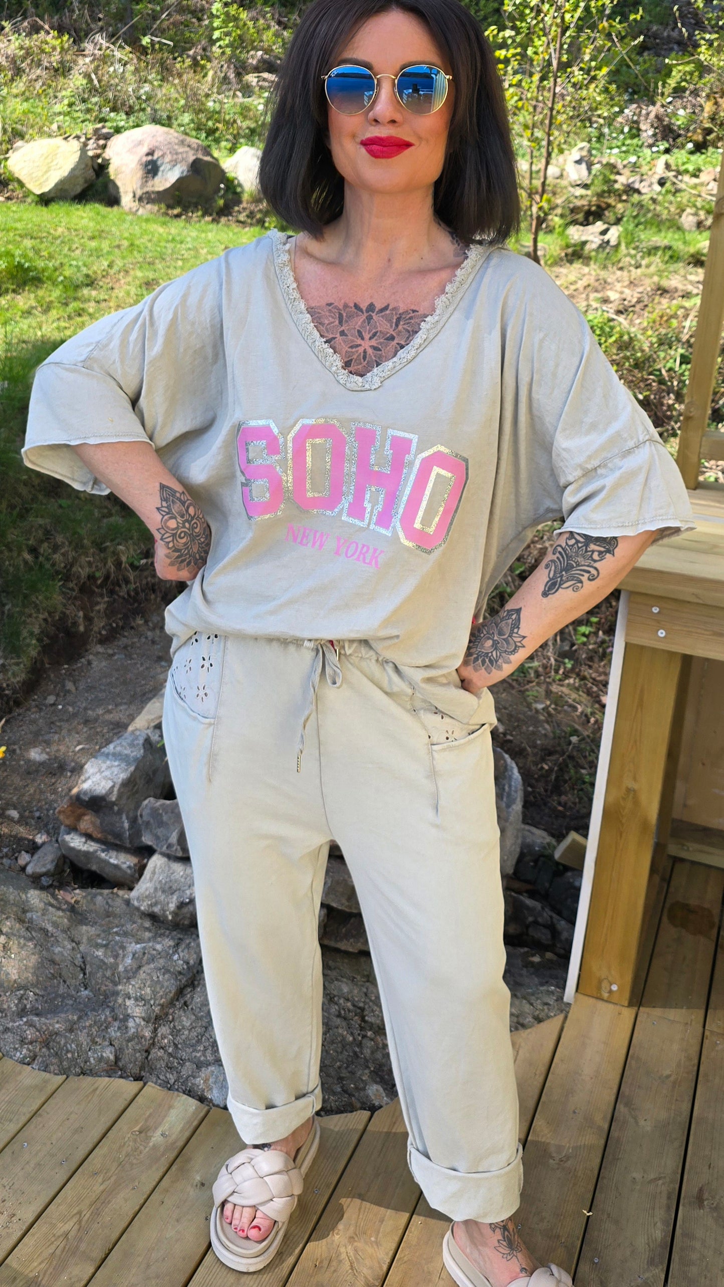 Soho t-shirt beige