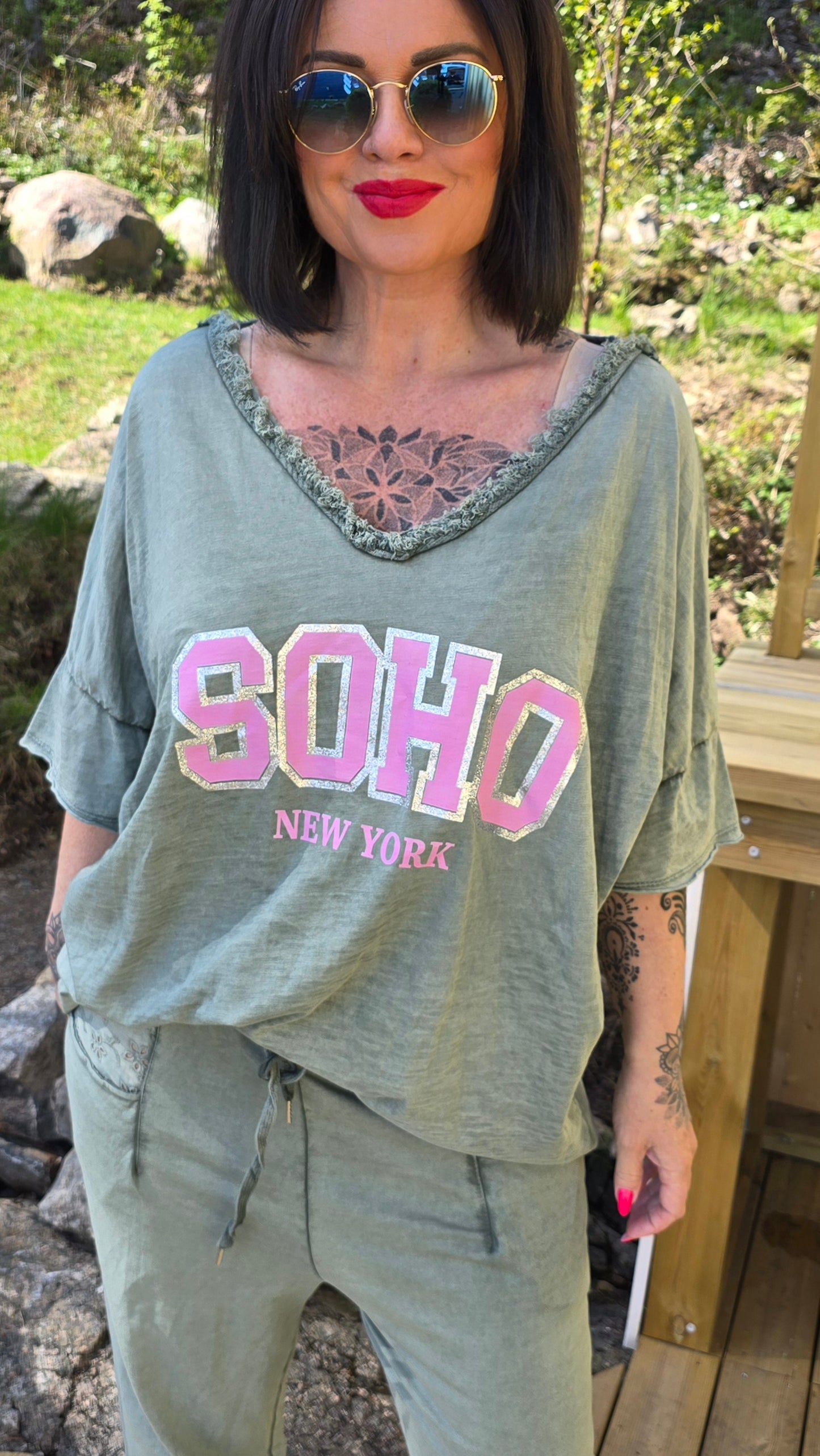 Soho t-shirt kaki