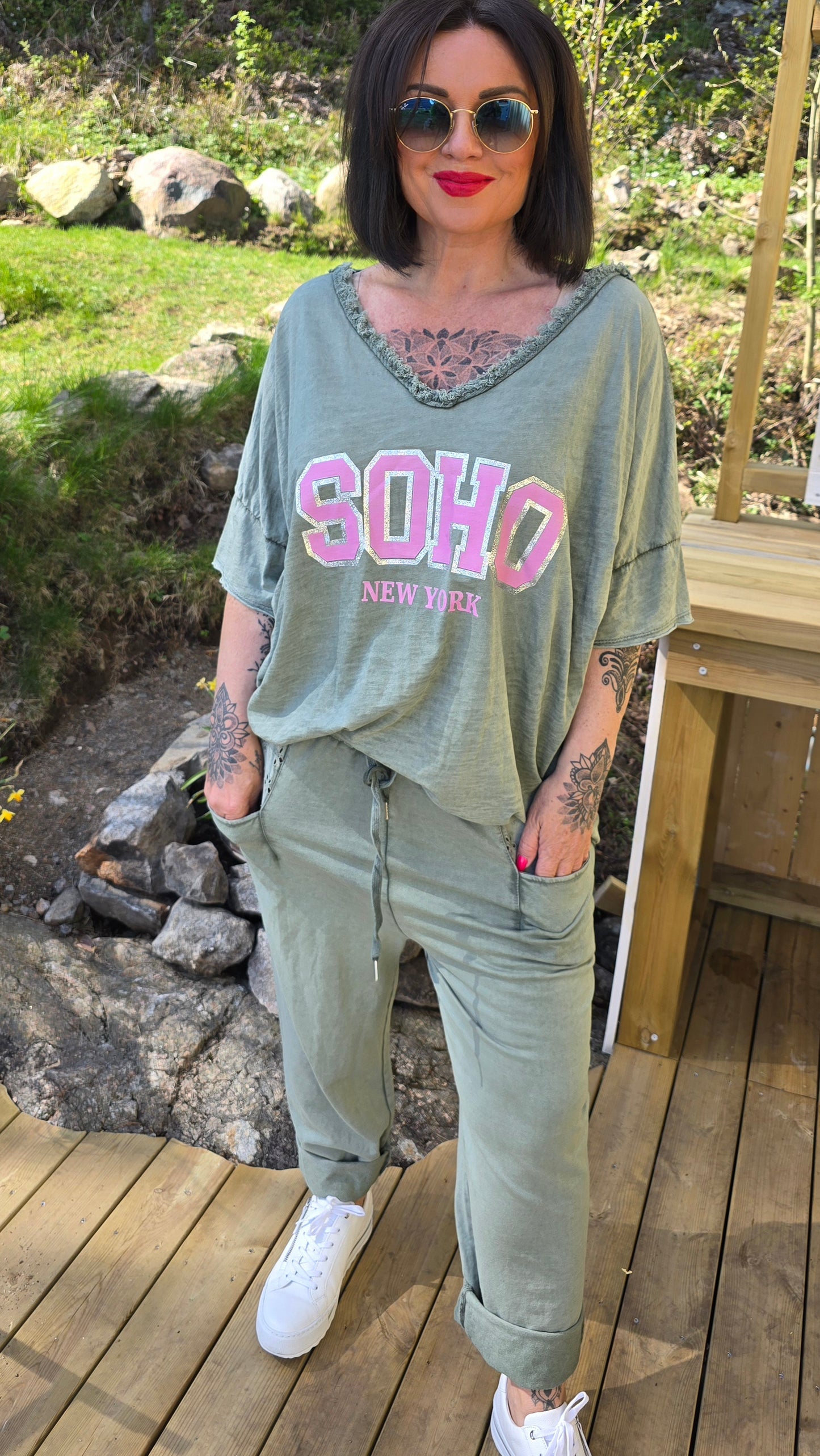 Soho t-shirt kaki