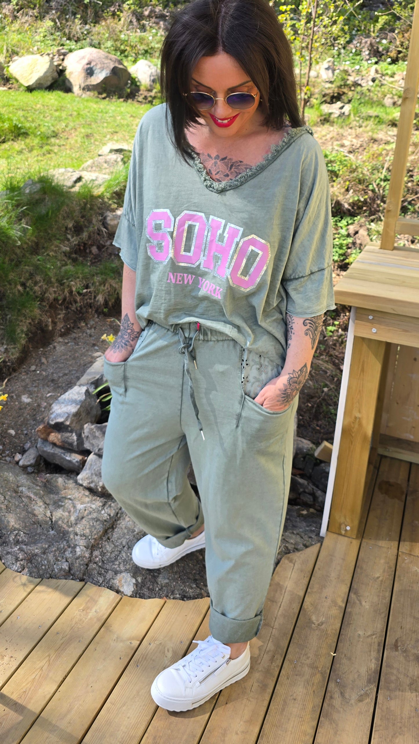 Soho t-shirt kaki