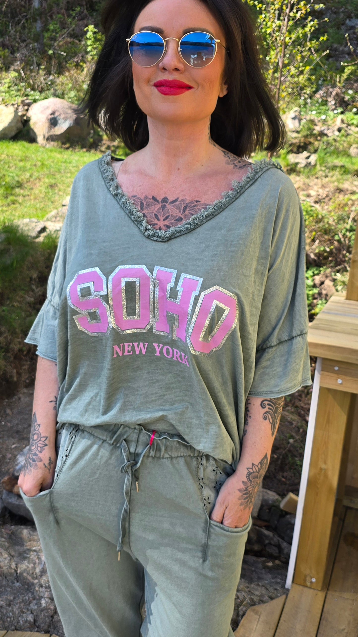 Soho t-shirt kaki