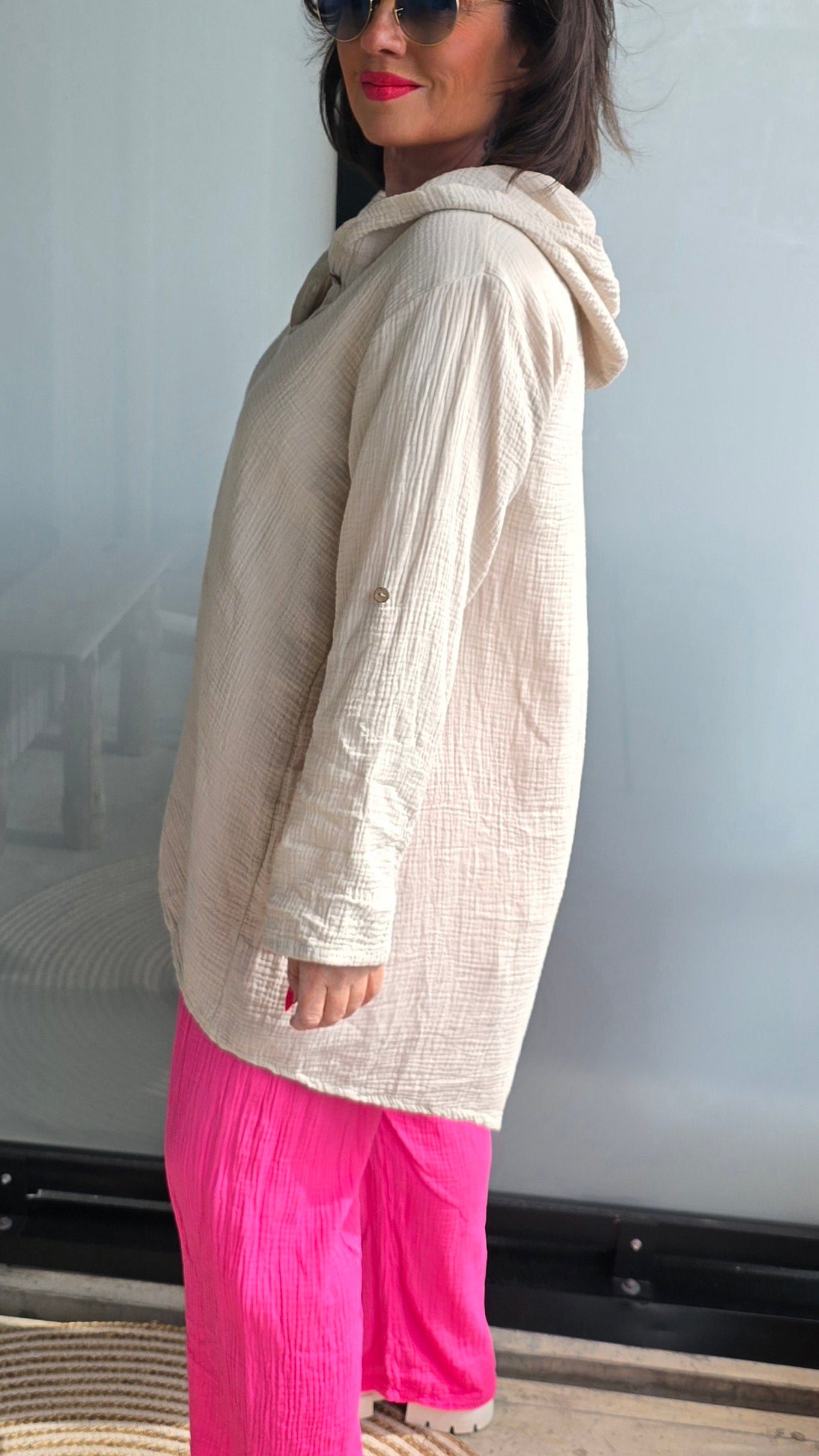 Jessica hette bluse beige