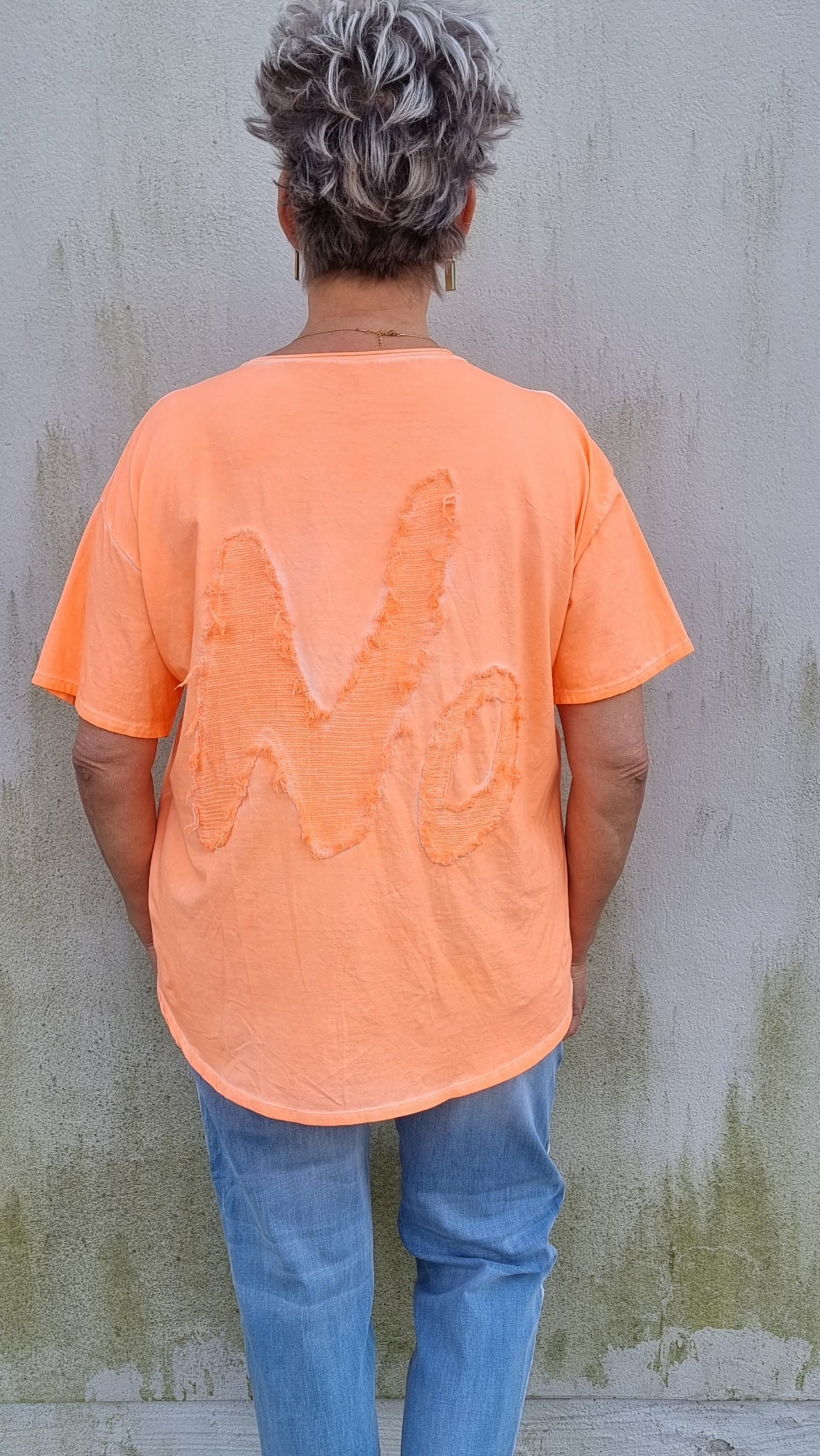 Yes/no t-skjorte orange